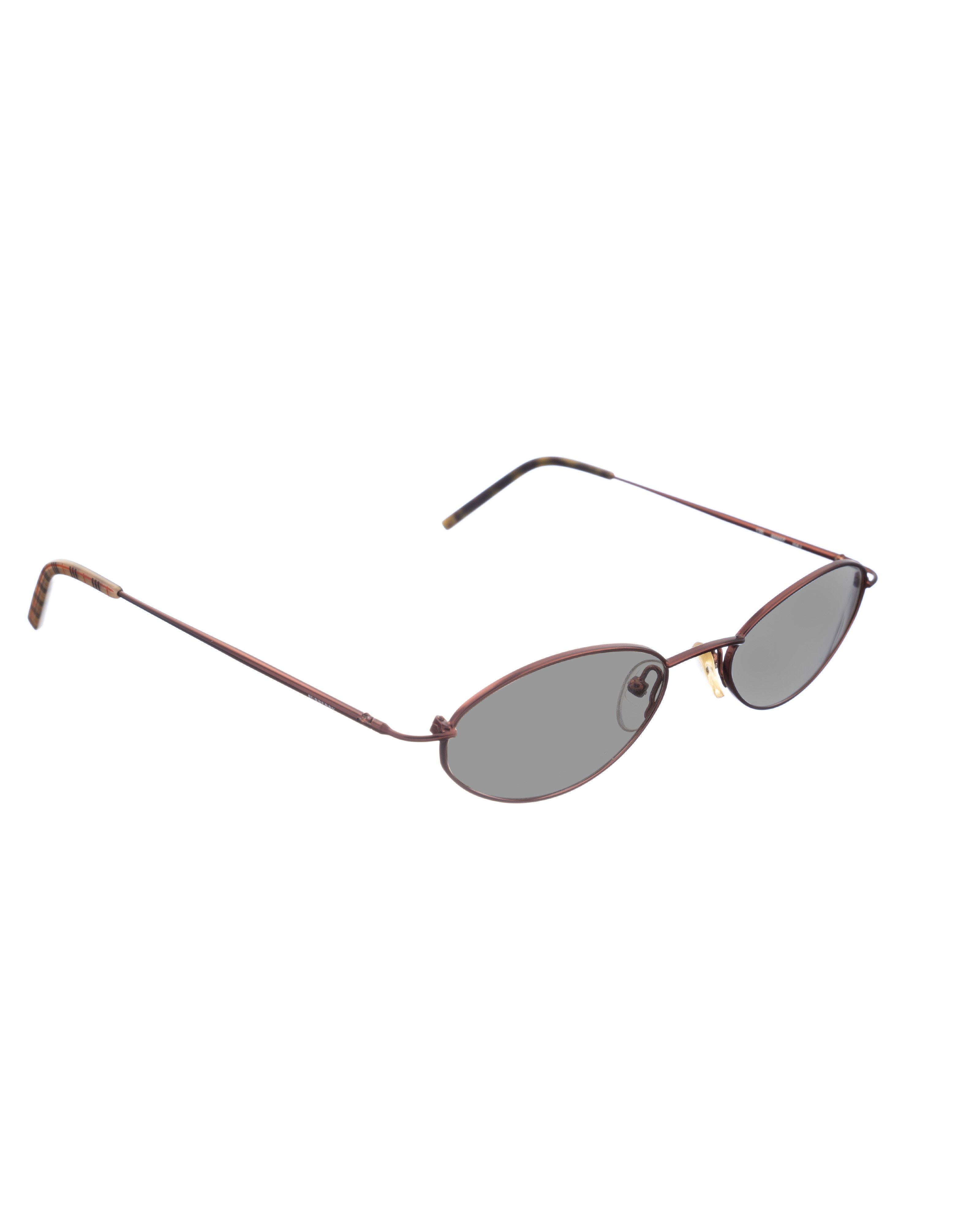 Burberry Burberry 00s Deep Purple Metal Oval Sunglasses Size ONE SIZE - 1 Thumbnail