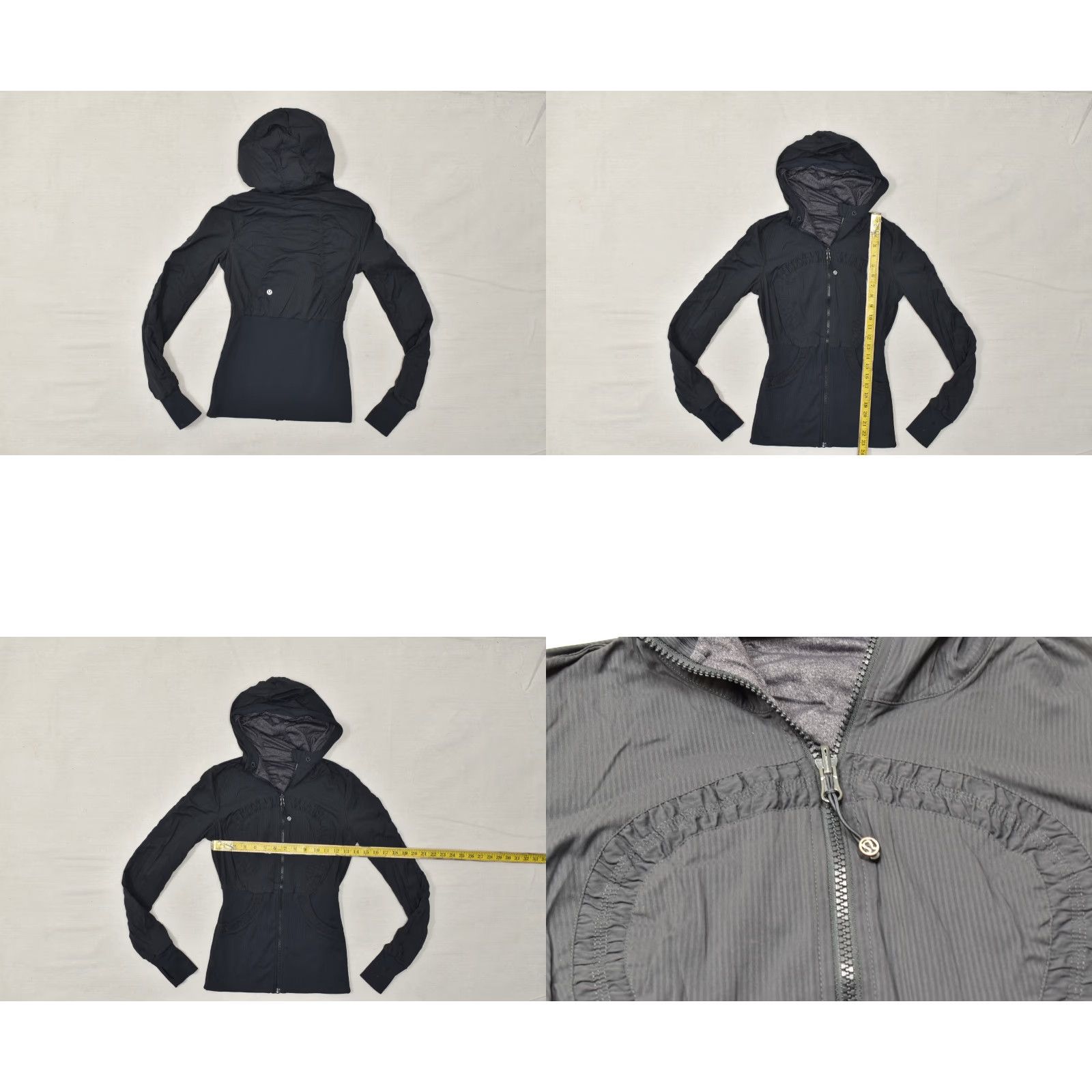 Lululemon Lululemon Dance Studio Jacket Black Size 4 Women Lightweight Hooded Full Zip Ribbed Jacket Size S / US 4 / IT 40 - 8 Thumbnail