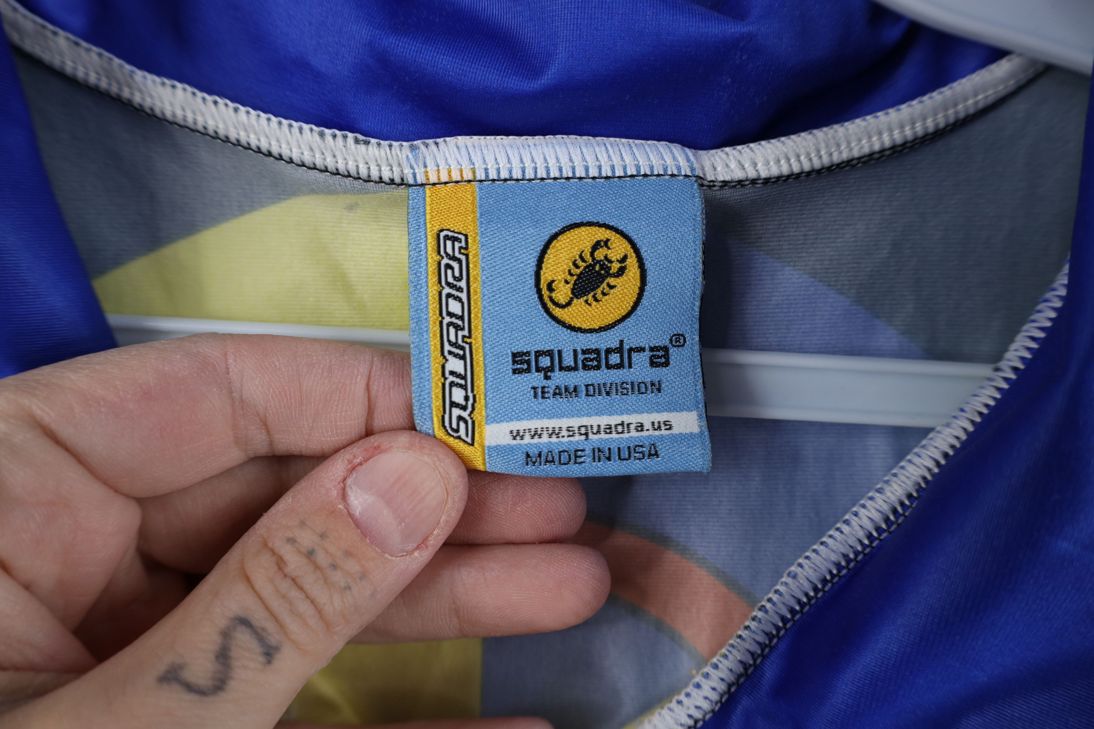 Vintage Squadra Team Division Cycle-Vets Full Zip Cycling Jersey USA Size US XL / EU 56 / 4 - 7 Thumbnail