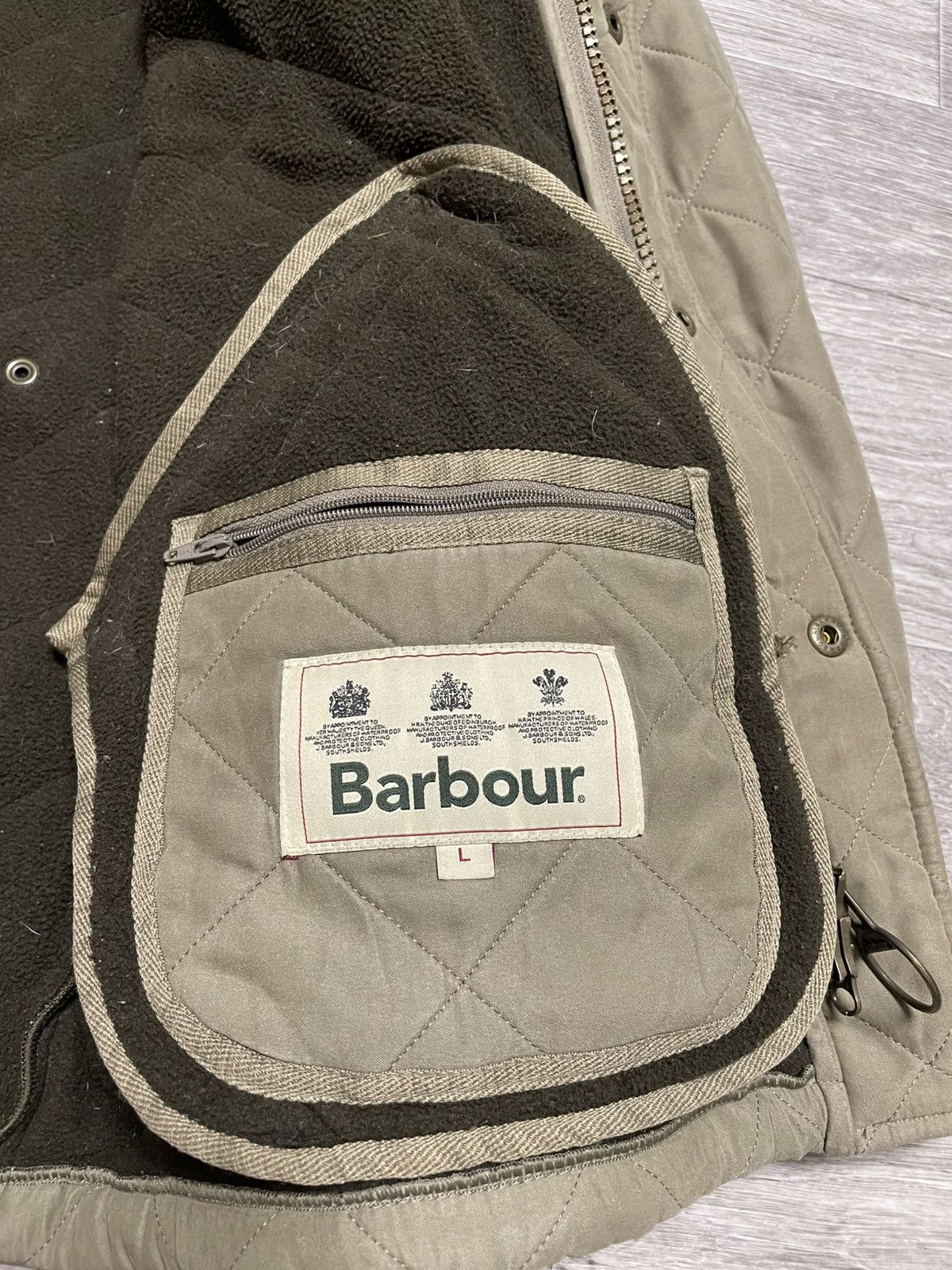 Barbour Vintage Barbour Bowden Fleece Lined Quilted Jacket Size US L / EU 52-54 / 3 - 19 Thumbnail