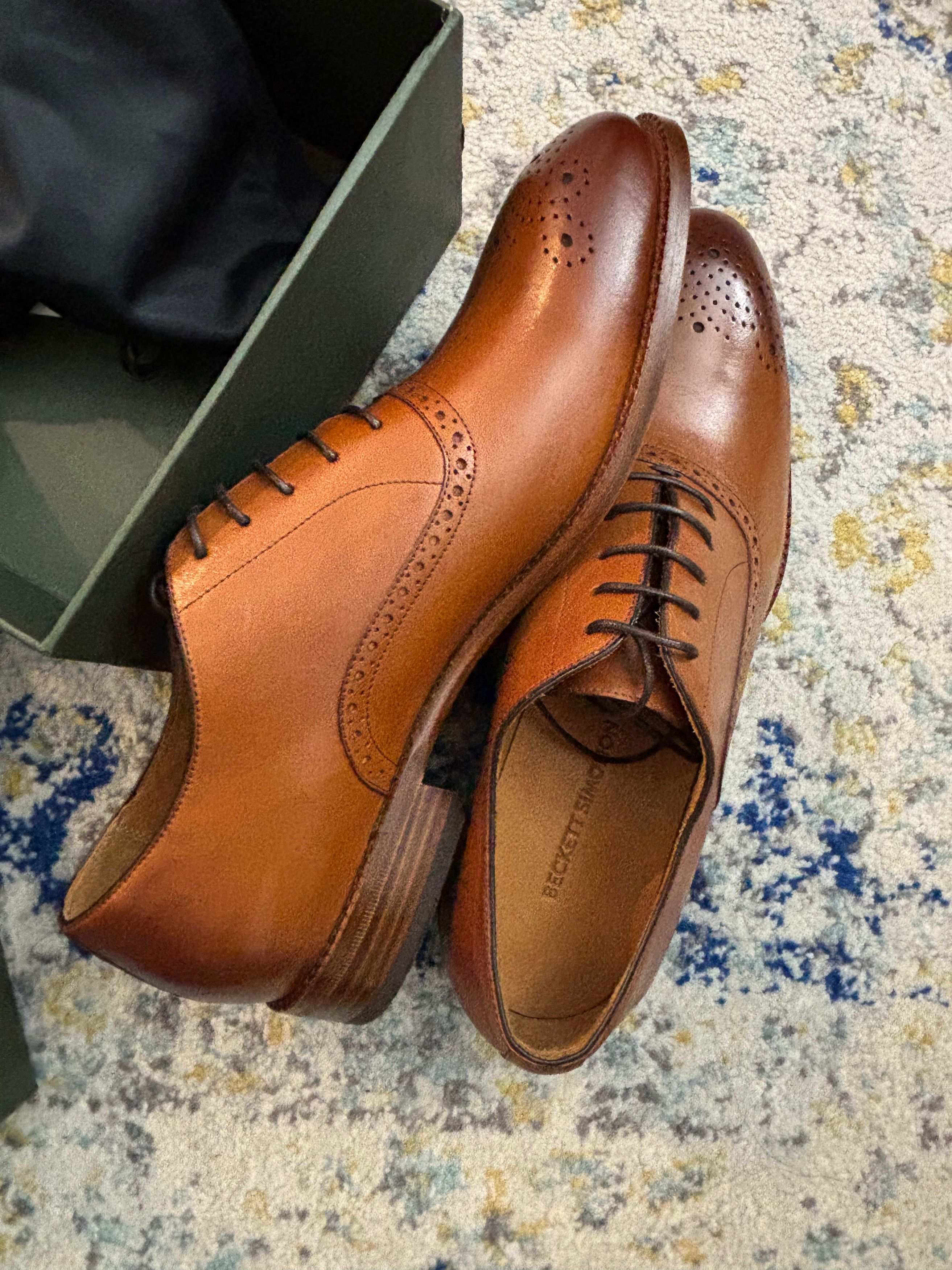 Beckett Simonon Brent Oxfords – Tan Size US 10.5 / EU 43-44 - 2 Thumbnail