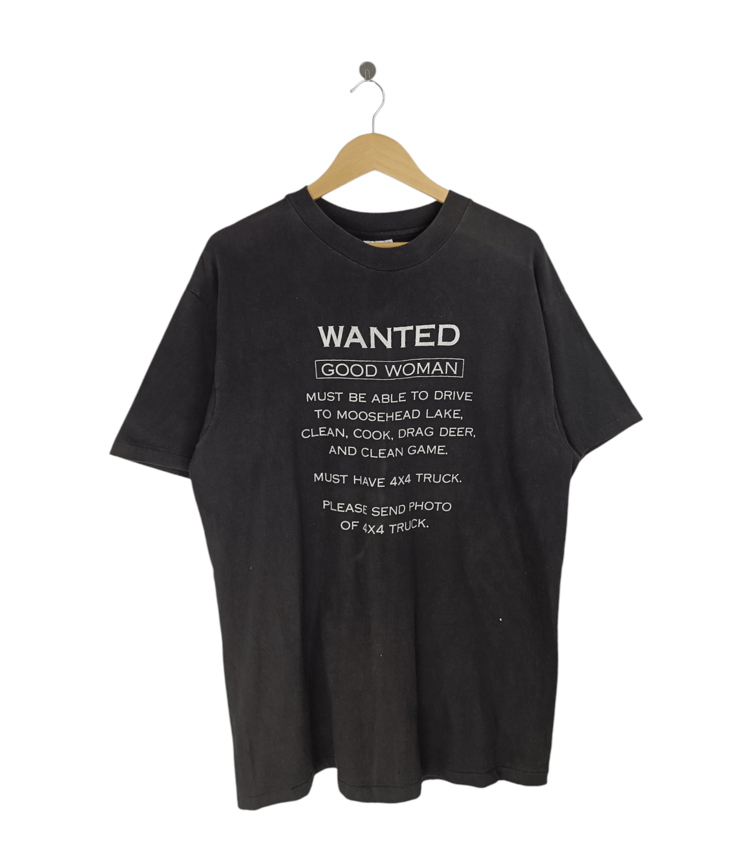 Other VINTAGE 90'S WANTED GOOD WOMAN HUMOR ADULT FUNNY TEE TRUCK Size US XL / EU 56 / 4 - 1 Thumbnail
