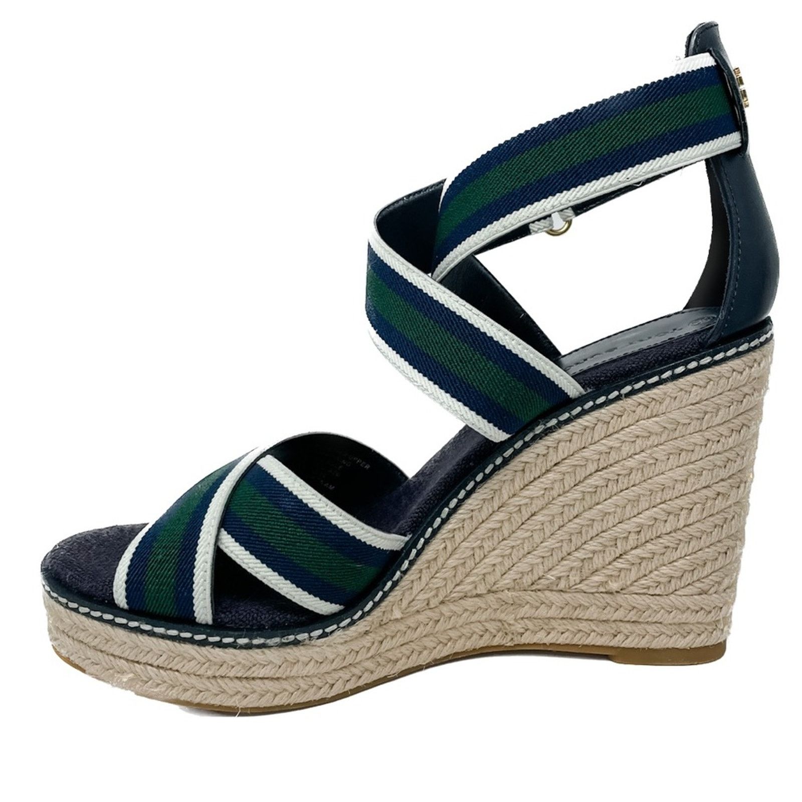 Tory Burch Tory Burch Frieda Stripe Canvas Leather Espadrilles size 9.5 Size US 9.5 / IT 39.5 - 11 Thumbnail