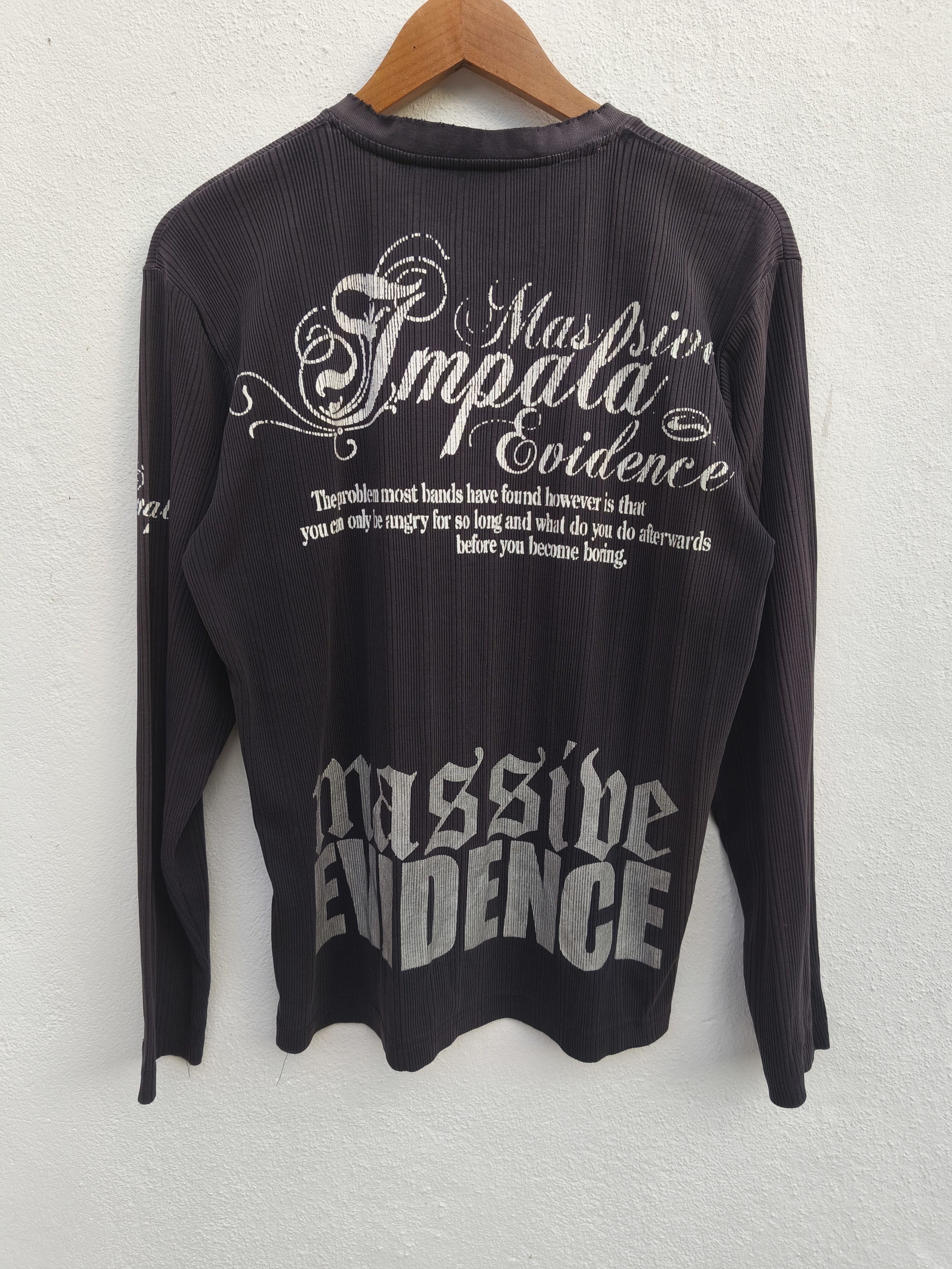 If Six Was Nine y2k Trashed Faded Impala tee poem long sleeve beauty beast Size US M / EU 48-50 / 2 - 3 Thumbnail