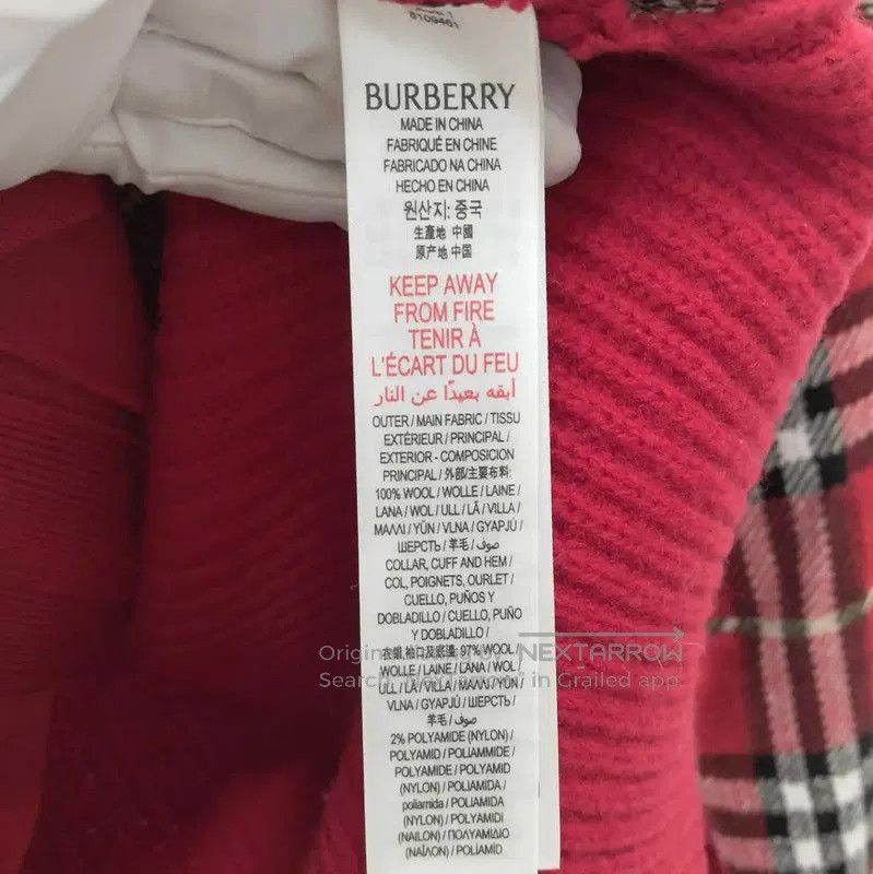 Burberry Burberry Red Wool Cardigan for Women. Size L / US 10 / IT 46 - 5 Thumbnail