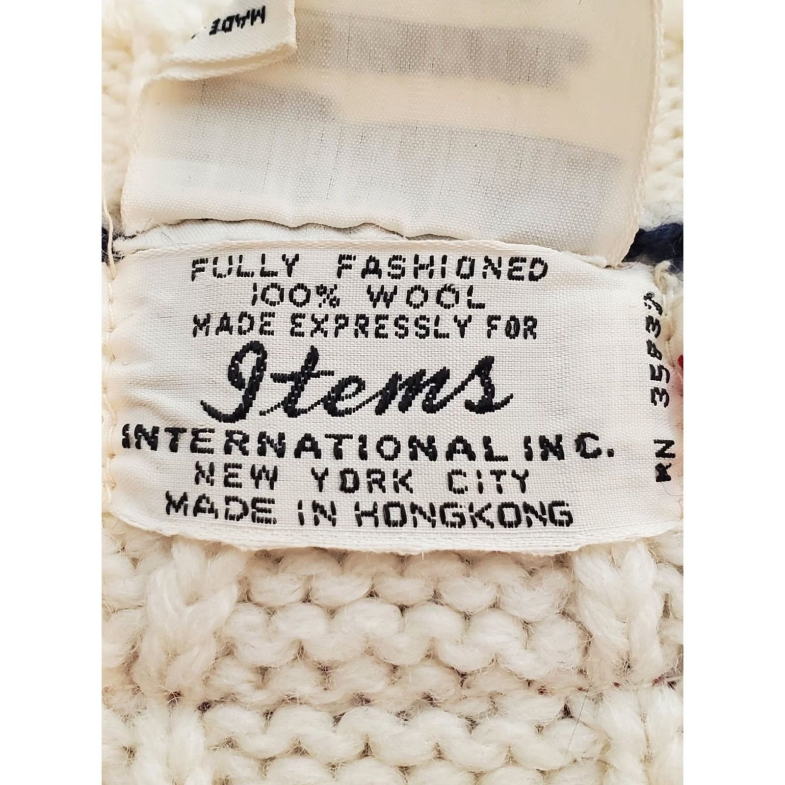 Vintage VTG Items International Fully Fashioned Cable Knit Tennis Cricket Sweater Men S Wool Ivory Striped Preppy 80s Knits Pullover Vintage Mens S Size US S / EU 44-46 / 1 - 6 Thumbnail