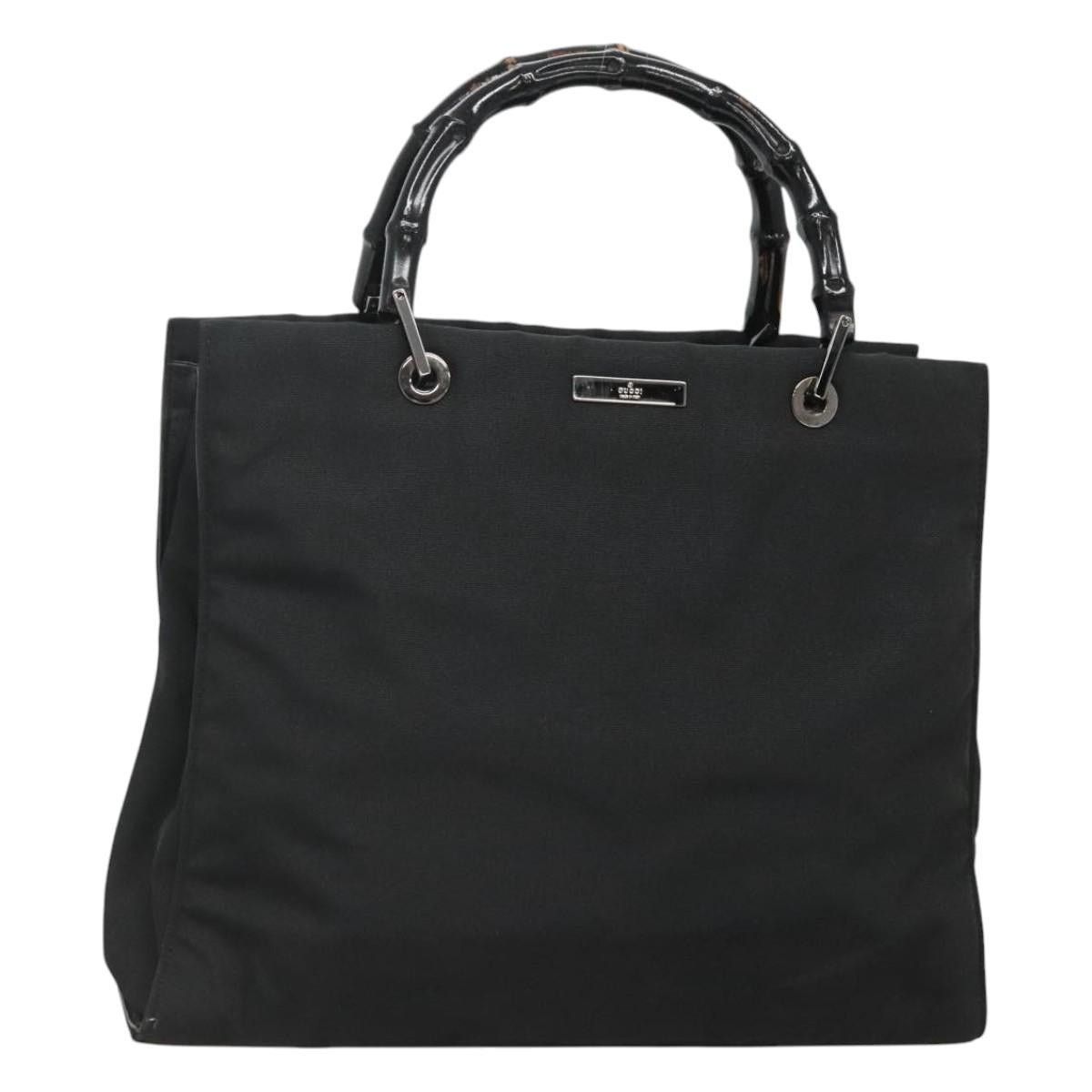 Gucci GUCCI Bamboo Hand Bag Nylon Black 002 002 Size ONE SIZE - 1 Thumbnail