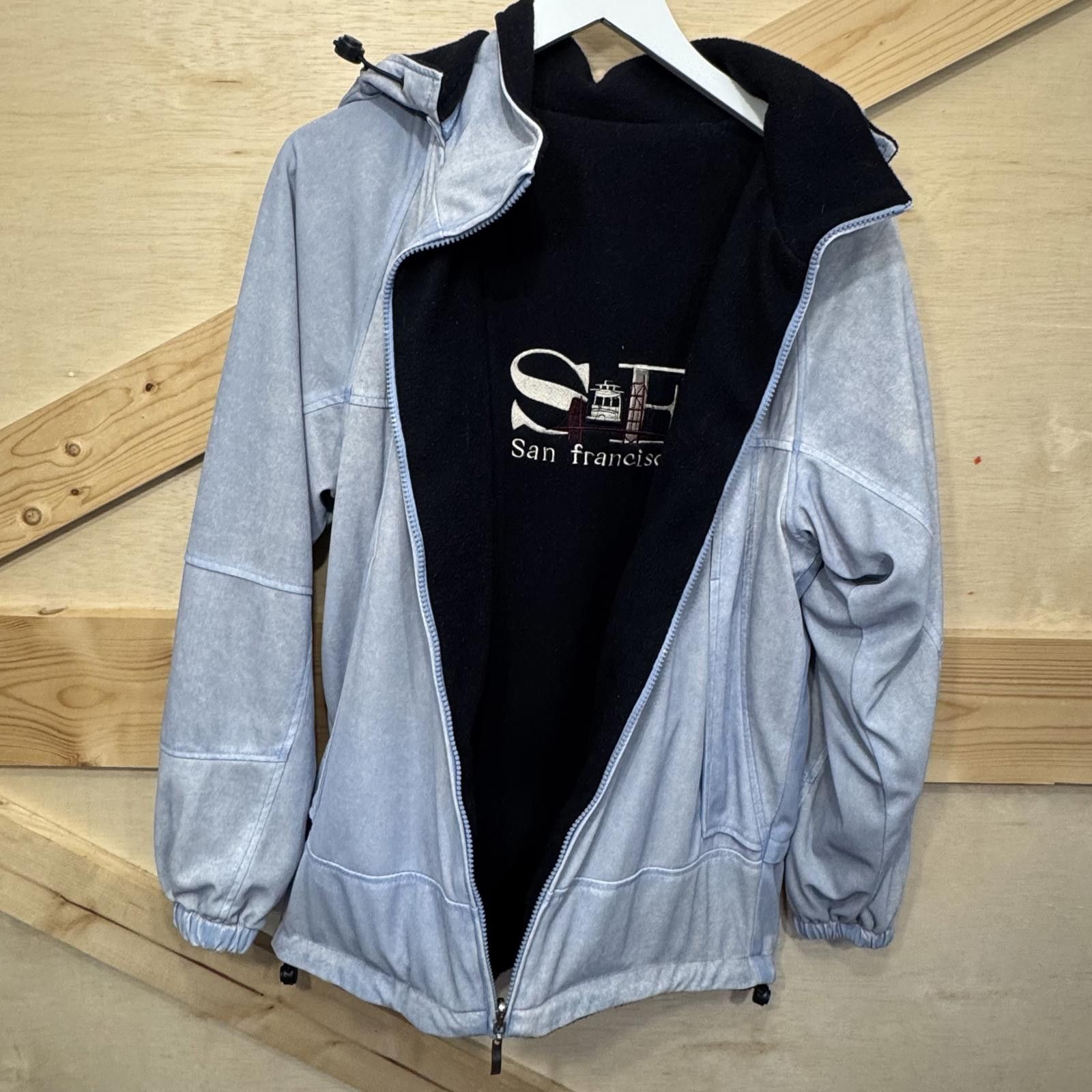 Designer Reversible San Francisco Golden Gate Jacket Embroidered Size ONE SIZE - 3 Thumbnail
