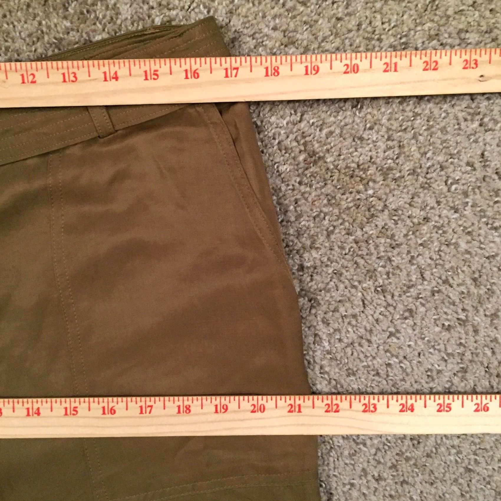Express Express Pants Womens Brown Ankle High Rise Baggy Size 12 Size 34" / US 12 / IT 48 - 3 Thumbnail