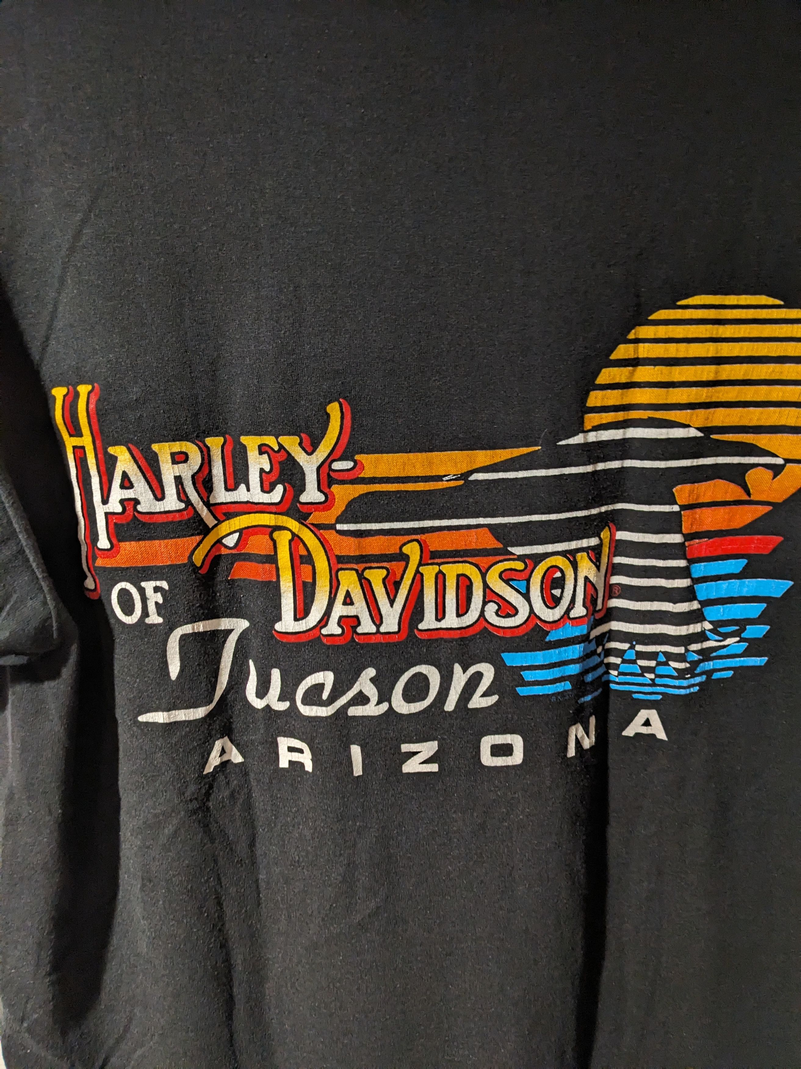 Harley Davidson × Vintage Vintage 1985 Harley Davidson Motorcycle Bike Week T-Shirt Size US XL / EU 56 / 4 - 7 Thumbnail