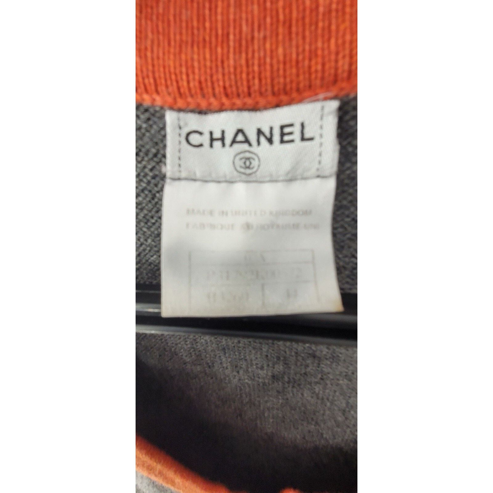 Chanel CHANEL 07A Cashmere COCO Logo Badge Knit Dress Sz.44 Size L / US 10 / IT 46 - 8 Thumbnail
