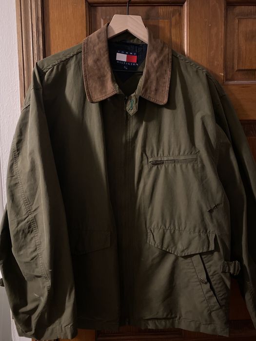 Vintage green hotsell tommy hilfiger jacket