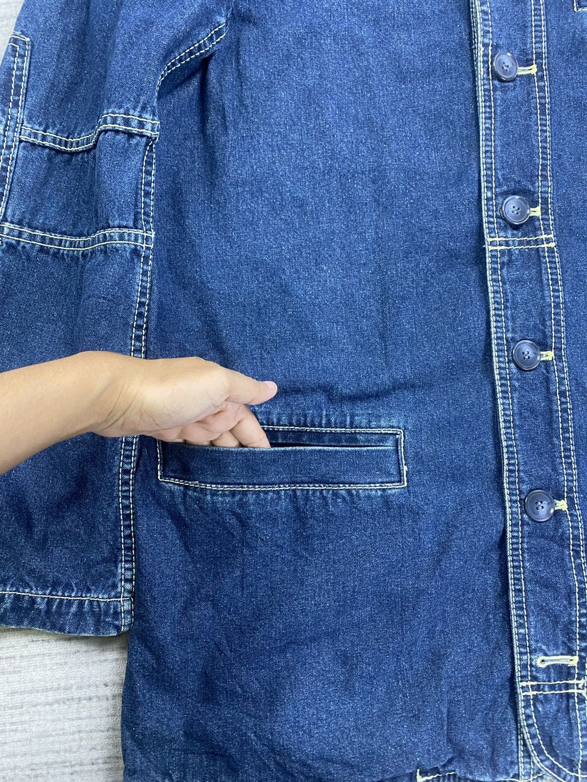 Roberta di Camerino Vtg 80s Roberta Di Camerino Denim Multipocket Jacket Size US M / EU 48-50 / 2 - 7 Thumbnail