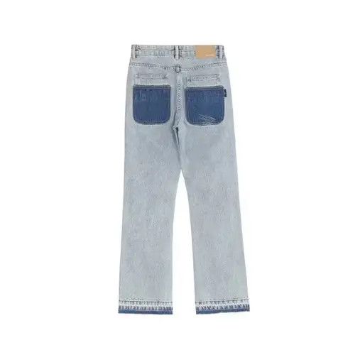 Vintage skate hiphop pattern distressed punk flared jeans Size US 32 / EU 48 - 2 Thumbnail