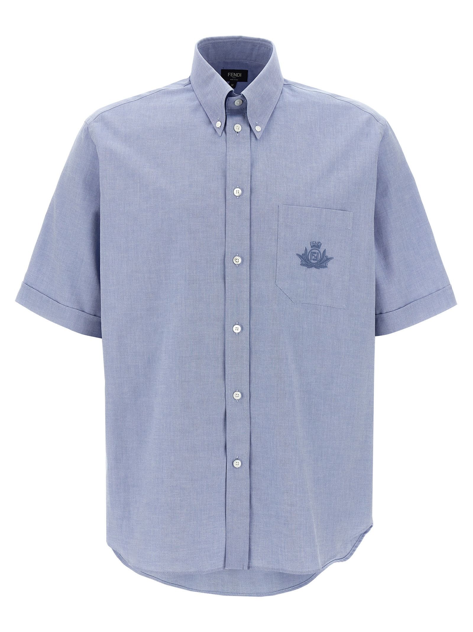 Fendi 'Fendi Crest' Shirt Size US L / EU 52-54 / 3 - 1 Thumbnail