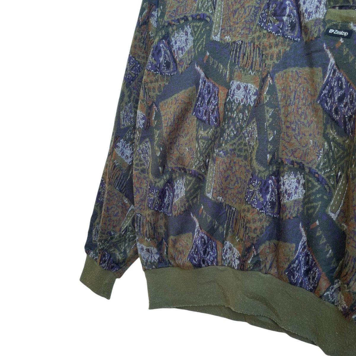 Japanese Brand × Lindbergh × Vintage 💥Japanese Brand ZealZip Fullprint Pullover Jacket Size US M / EU 48-50 / 2 - 4 Thumbnail