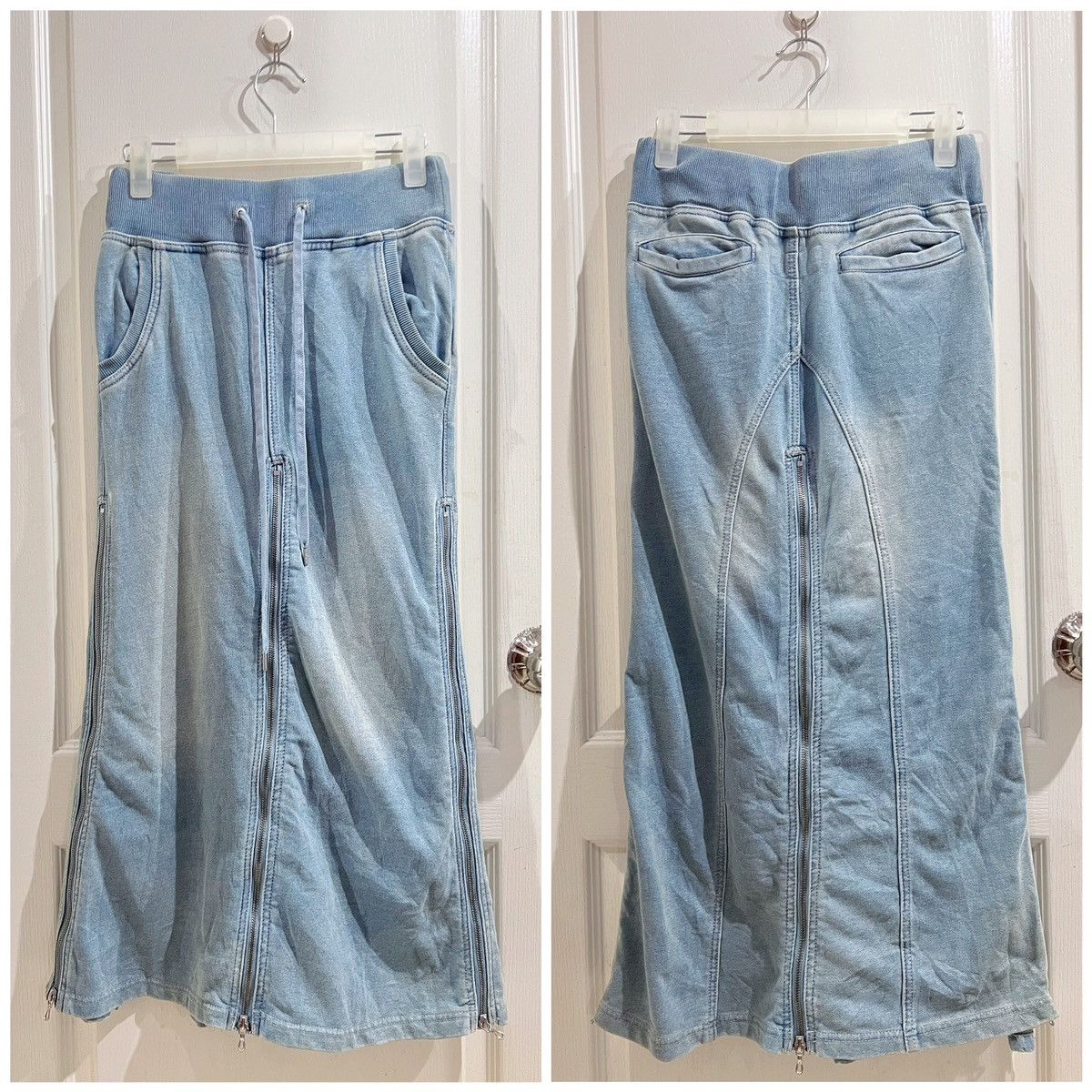 Le Grande Bleu (L.G.B.) G.O.A vintage denim zipped long skirt 💙 Size 26" / US 2 / IT 38 - 5 Thumbnail