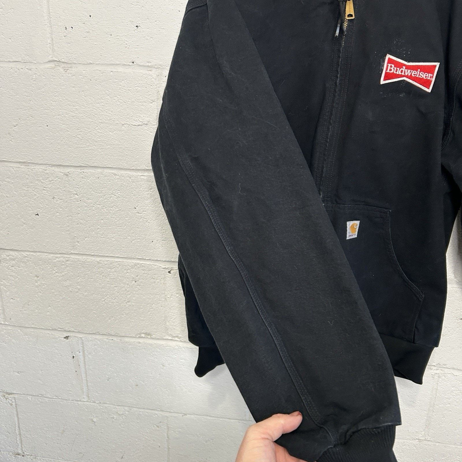Carhartt Carhartt Thermal Hooded Active Jacket “Black” Budweiser J131 Size US XL / EU 56 / 4 - 7 Thumbnail