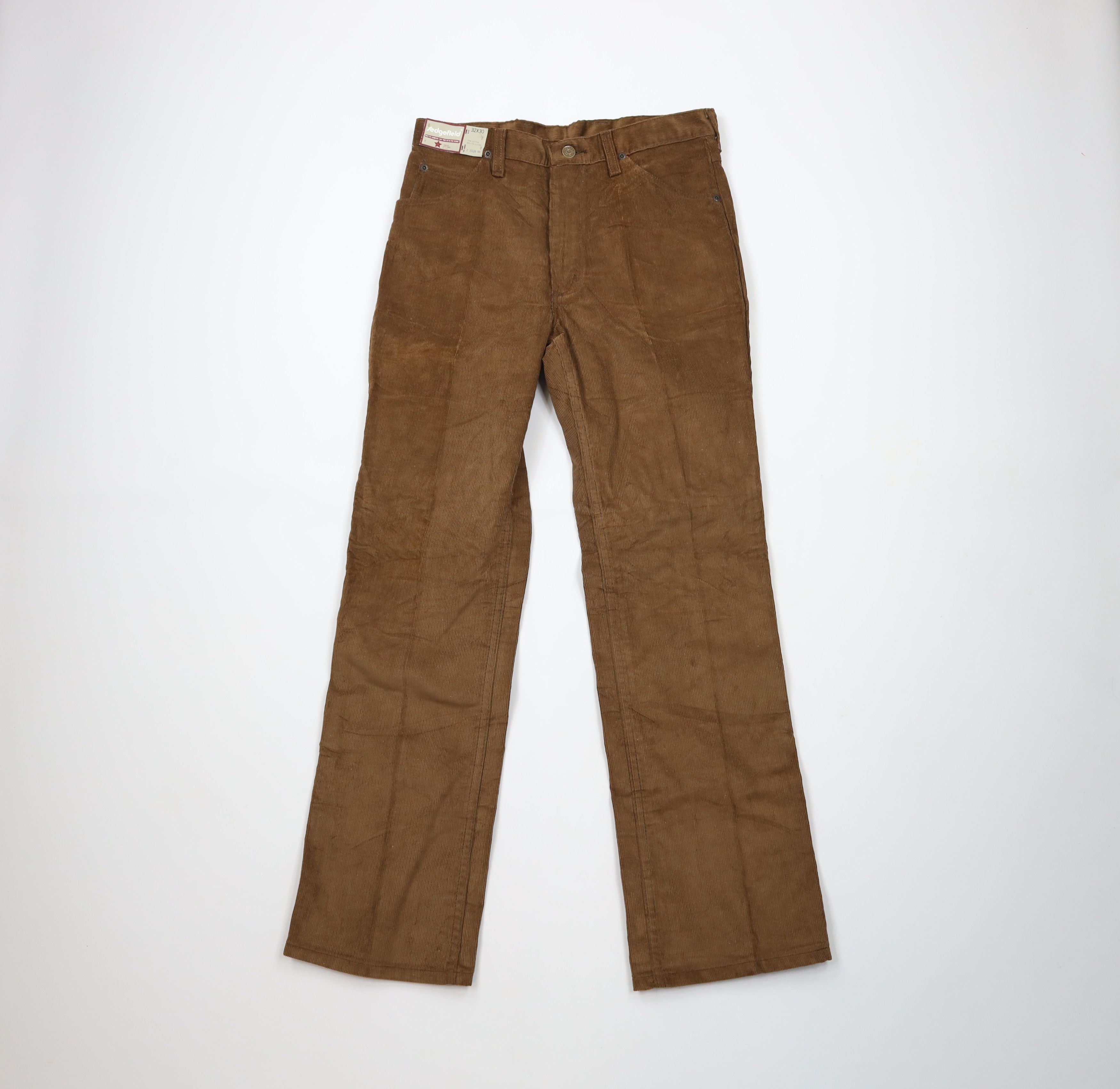 Vintage Deadstock Vintage 70s Streetwear Wide Leg Corduroy Pants USA Size US 30 / EU 46 - 1 Thumbnail