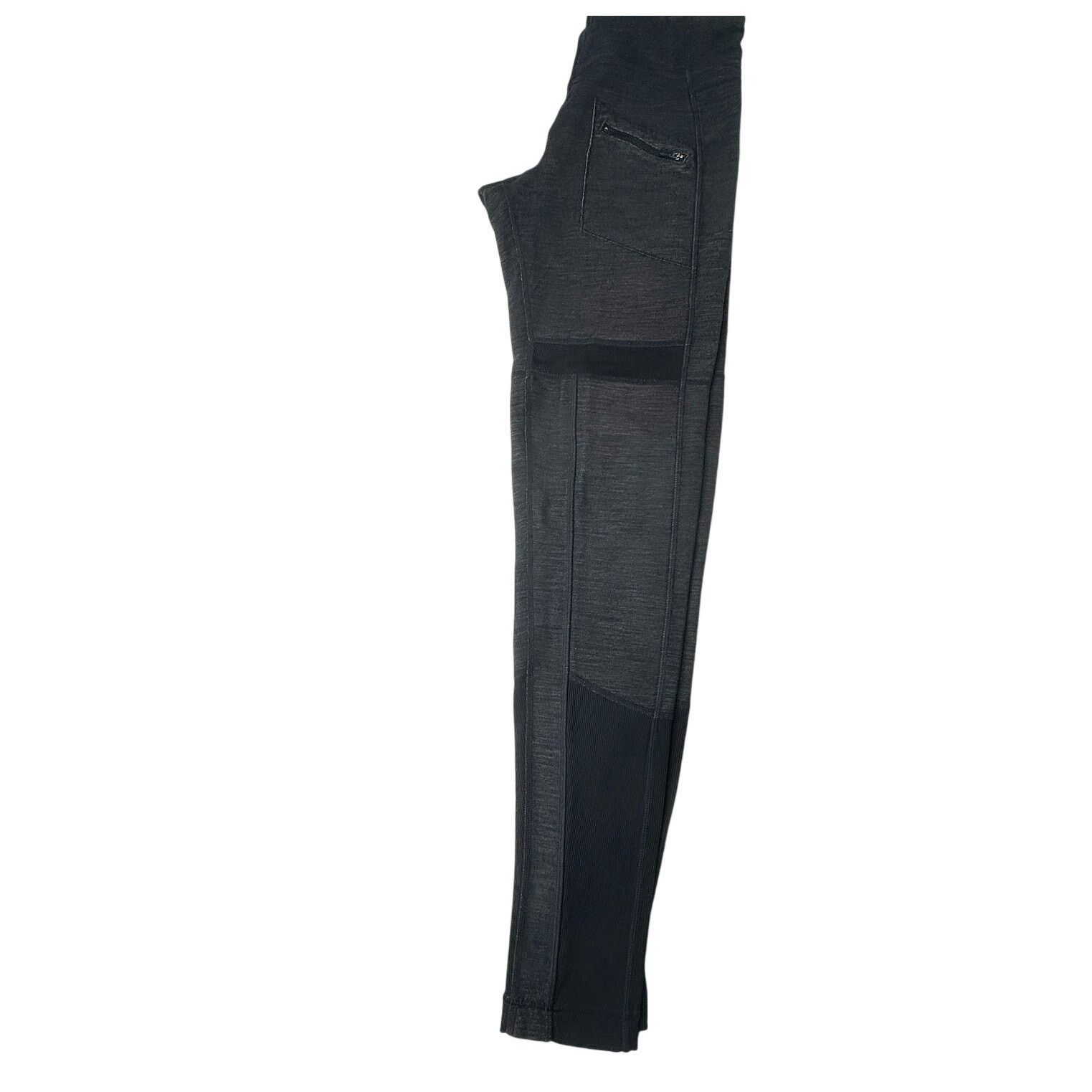 Lululemon Lululemon Gray Patchwork Leggings Zip Pocket Yoga Pants 8 Size 30" / US 8 / IT 44 - 2 Thumbnail