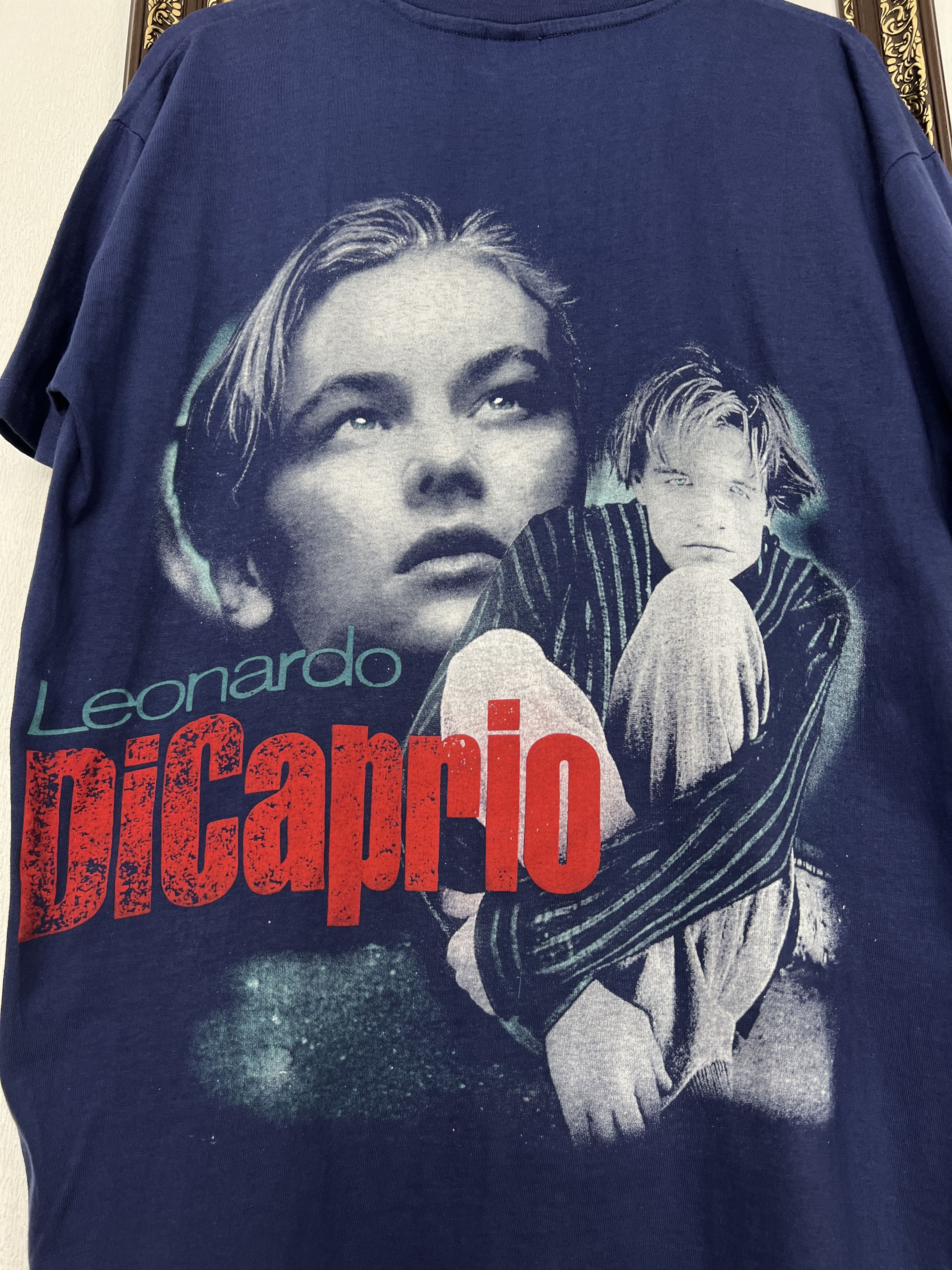 Vintage Vintage 90's Leonardo DiCaprio Titanic Movie Tee Shirt Size US L / EU 52-54 / 3 - 10 Thumbnail