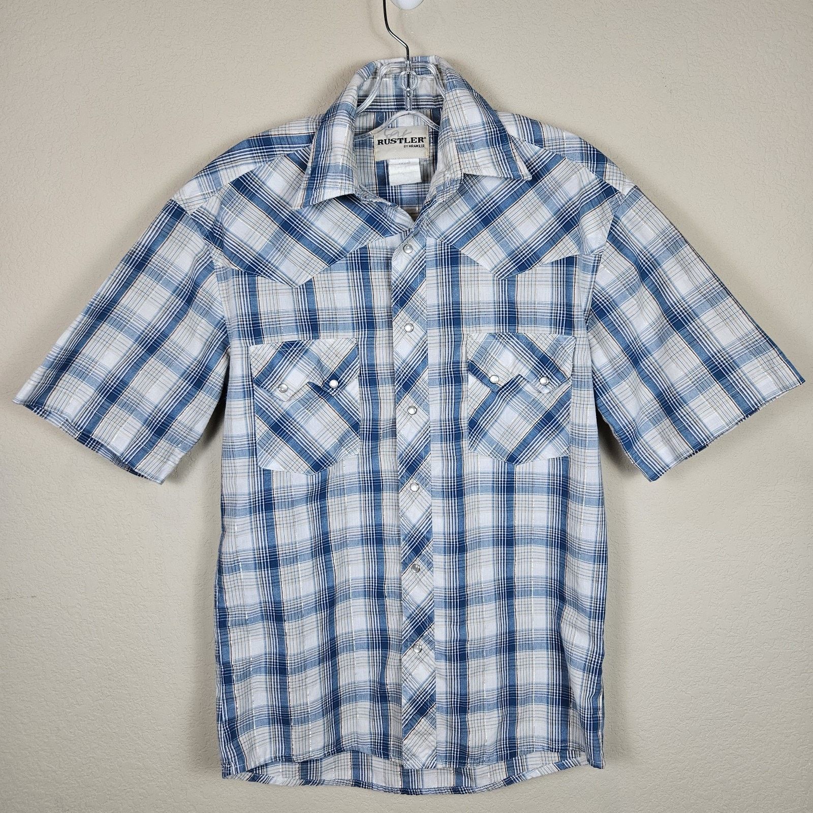 Wrangler Rustler by Wrangler Mens S Pearl Snap Shirt Size US S / EU 44-46 / 1 - 15 Thumbnail