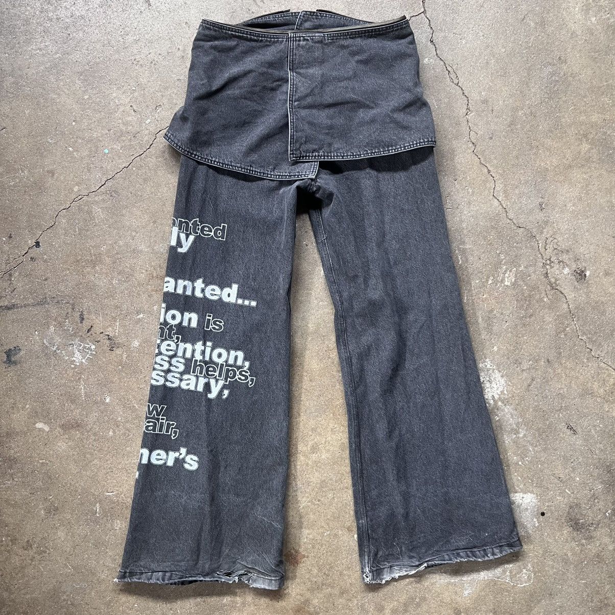 Heaven by Marc Jacobs Heavn x Kiko Kostadinov Skirt Denim Size US 32 / EU 48 - 7 Thumbnail