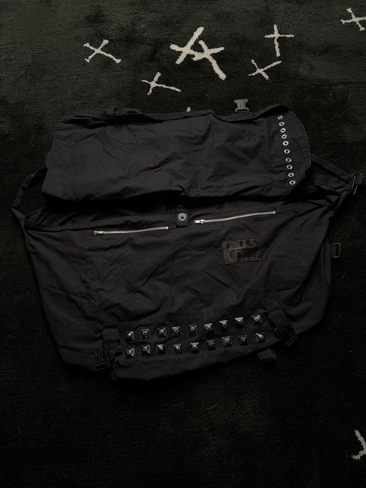 Undercover SS06 - “T” Studded Mesh Shoulder Messenger Bag Size ONE SIZE - 2 Thumbnail