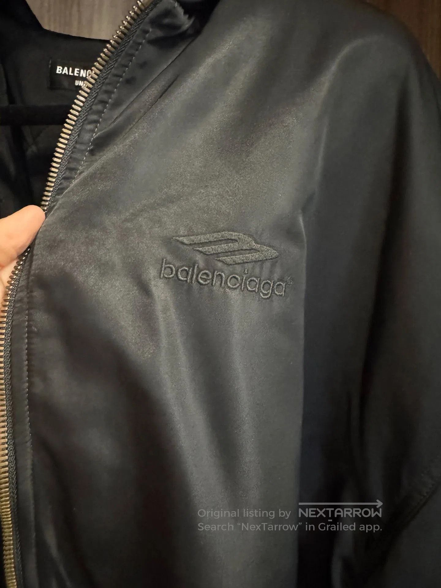 Balenciaga Balenciaga Nylon Satin Zip Hooded Jacket. Size US S / EU 44-46 / 1 - 2 Thumbnail
