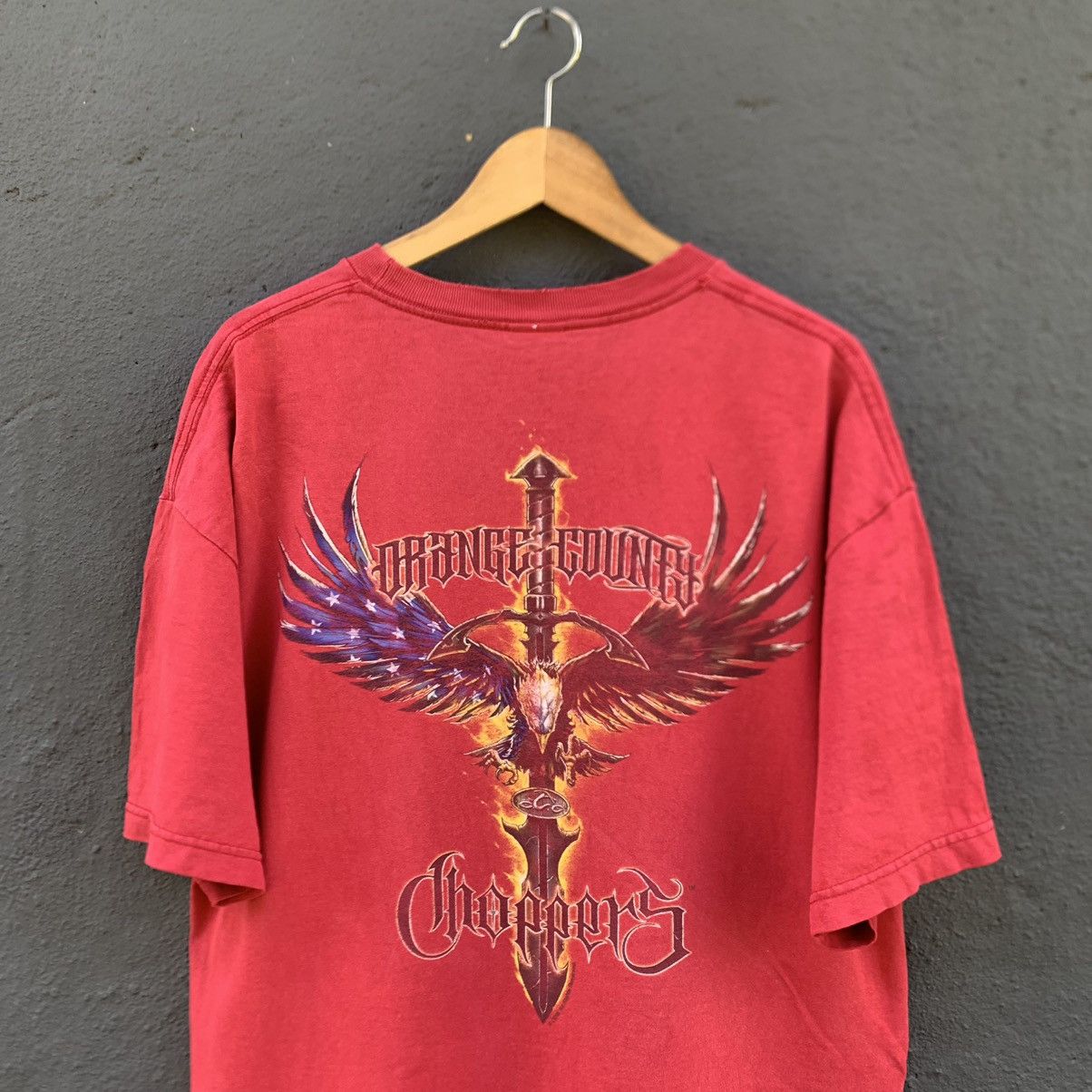 West Coast Choppers 🔥Thrash🔥 Faded Y2K Orange County Choppers Tee Size US XL / EU 56 / 4 - 2 Thumbnail