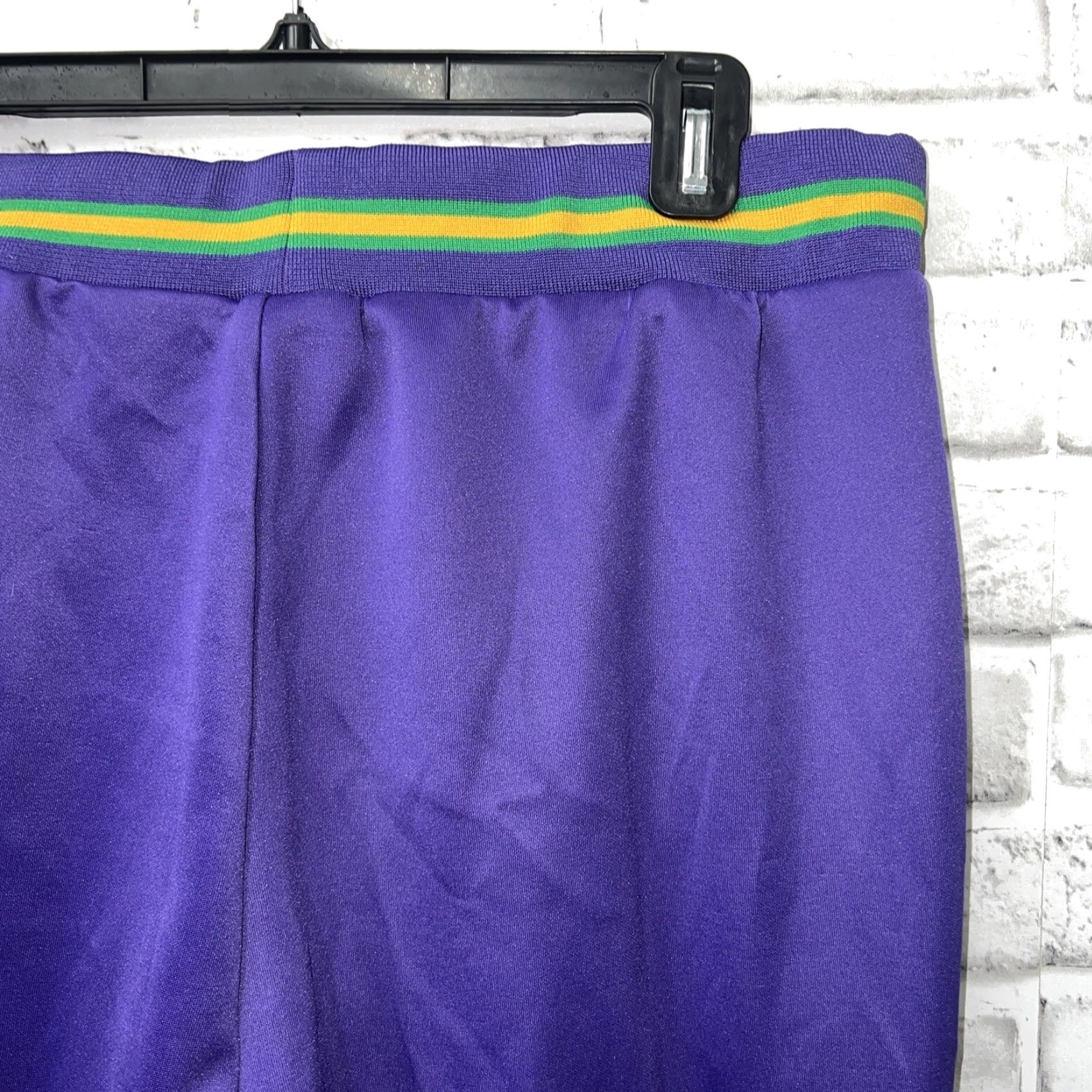 Vintage VINTAGE Big 3 Sweatpants Mens L Purple Striped Activewear Pants Size US 33 - 3 Thumbnail