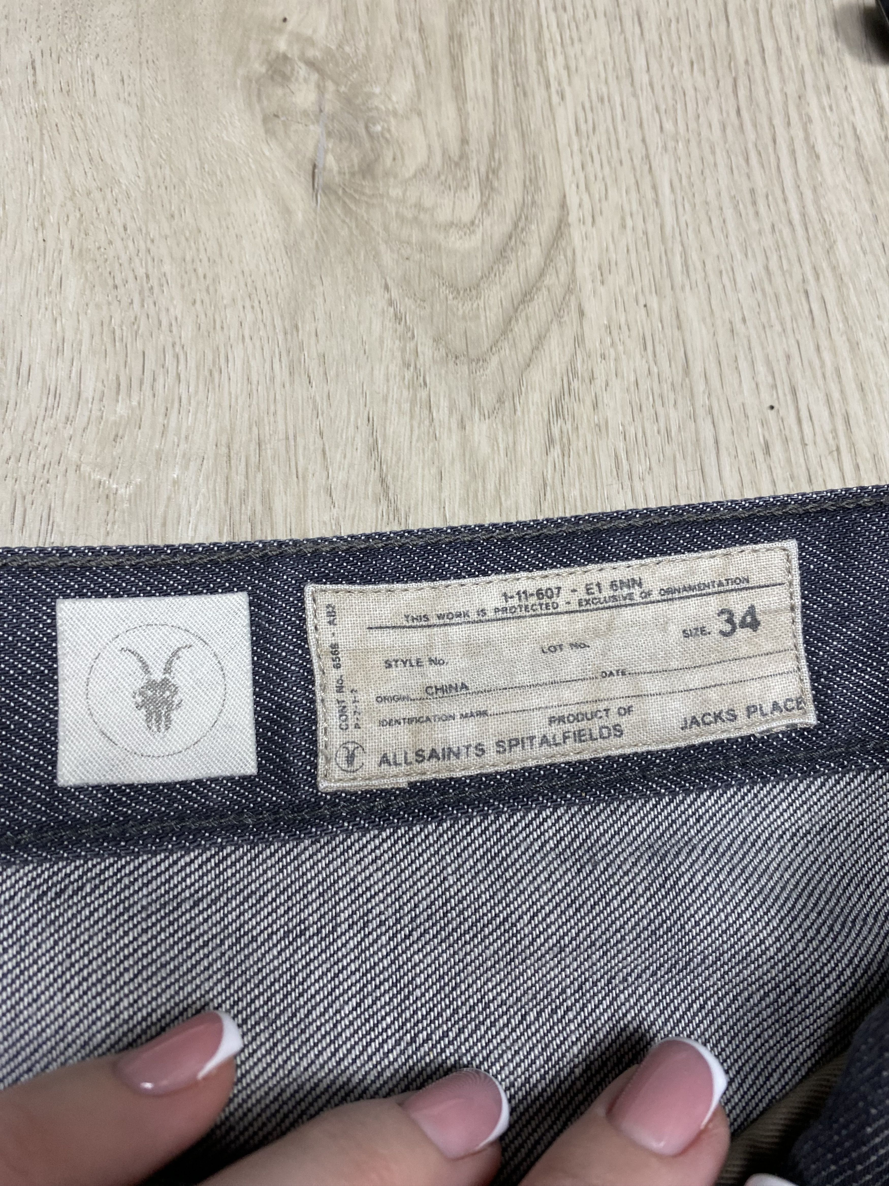 Allsaints Allsaints Vintage Mens Quarry Runner Denim Pants Jeans Size US 34 / EU 50 - 3 Thumbnail