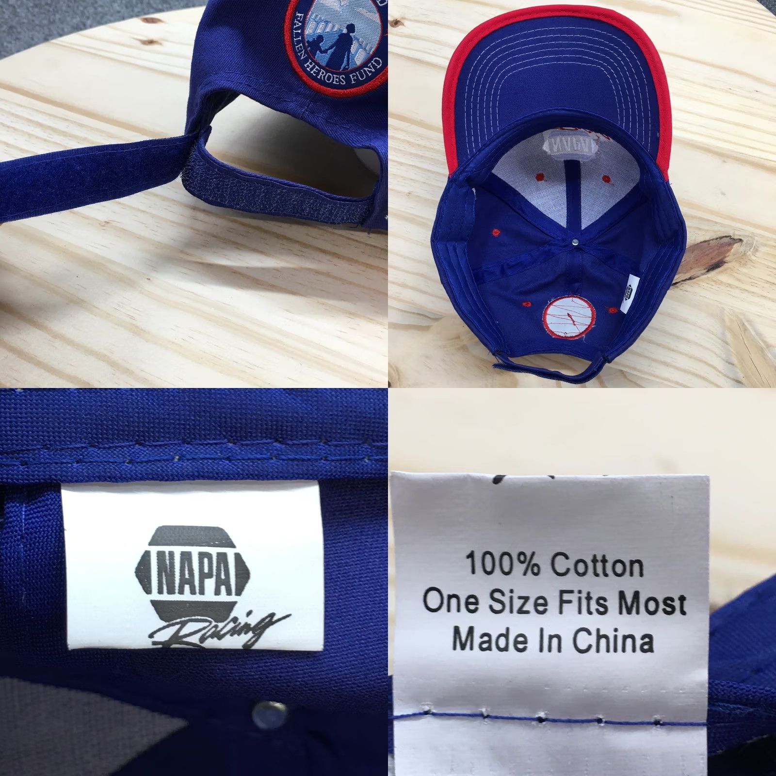 Vintage NAPA Racing Ron Capp Baseball Cap Mens Blue OS Adjustable Embroidered Logo Size ONE SIZE - 8 Thumbnail