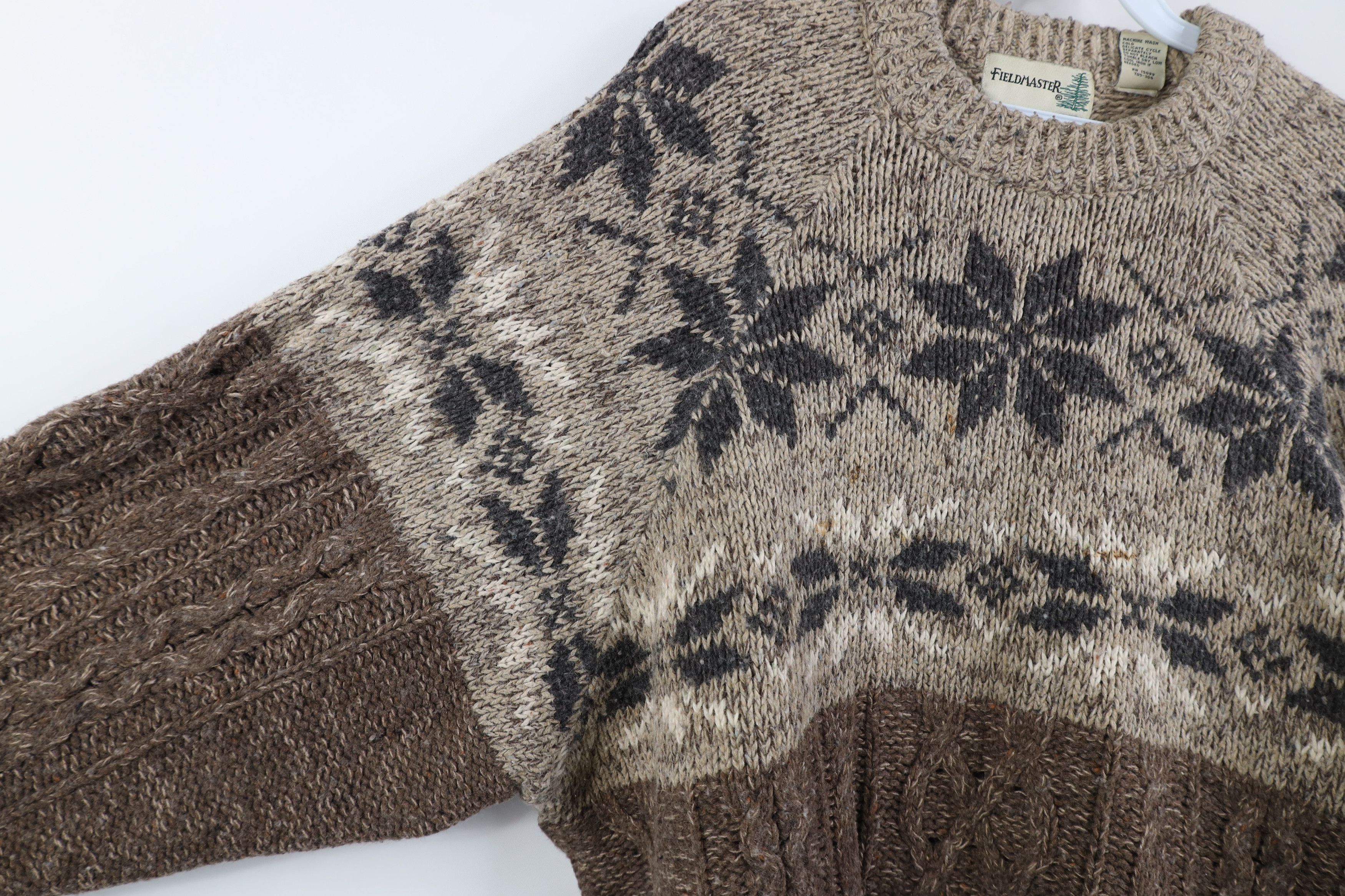 Vintage Vintage 90s Streetwear Fisherman Cable Knit Sweater Size US XL / EU 56 / 4 - 5 Thumbnail