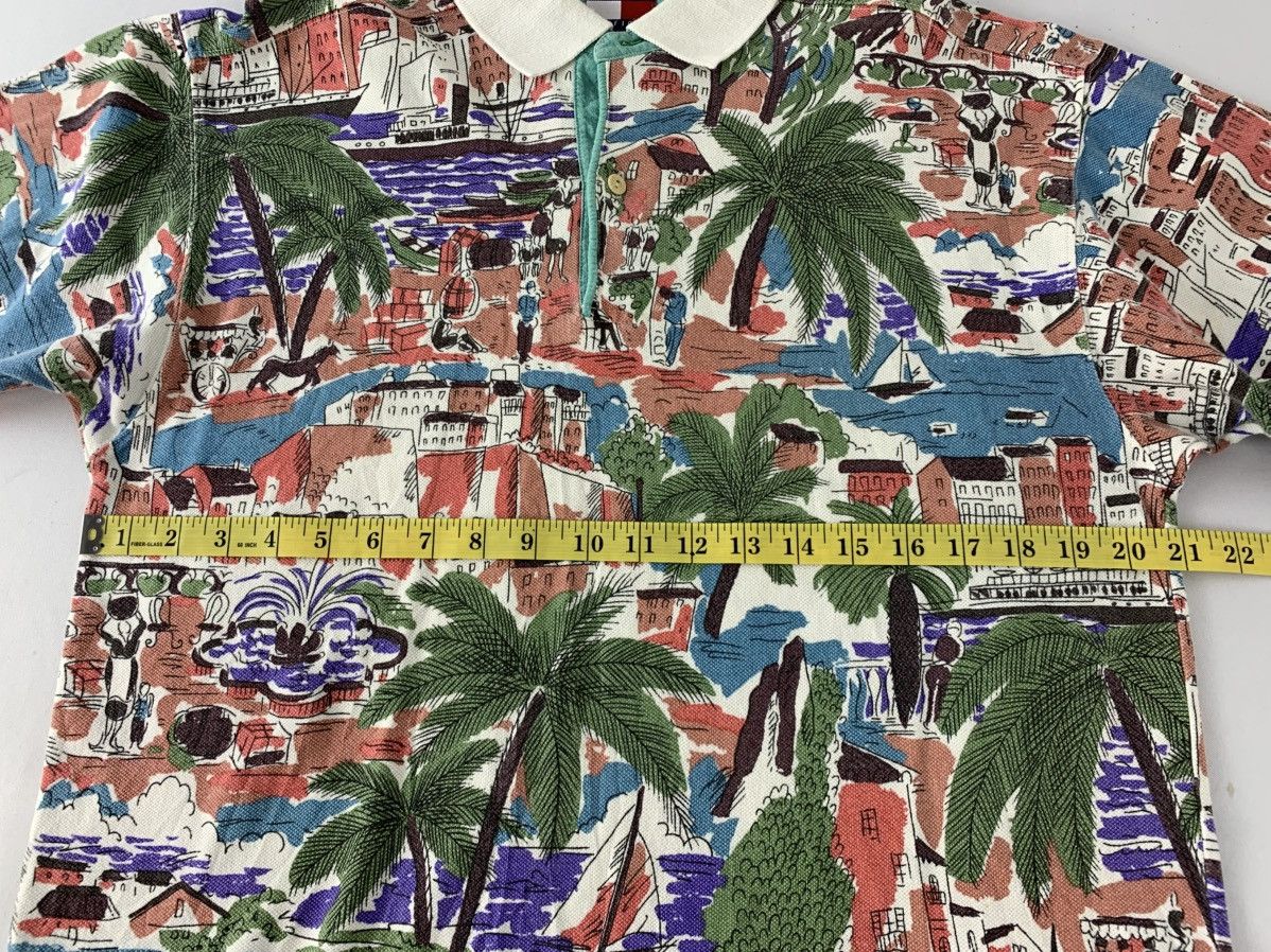Tommy Hilfiger 90s Tommy Hilfiger Hawaiian Landscape Polo Tee Size US L / EU 52-54 / 3 - 8 Thumbnail
