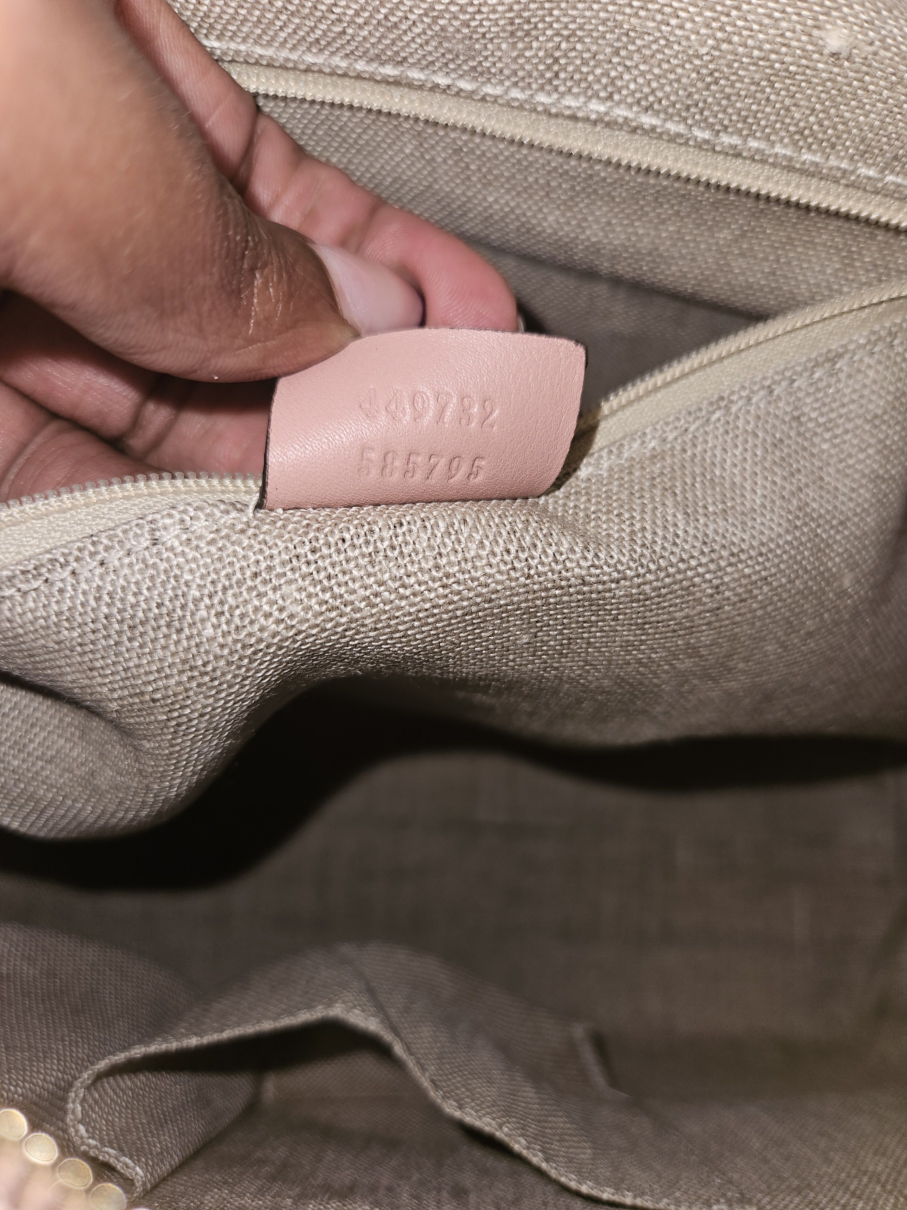 Gucci Pink Guccissima Size ONE SIZE - 5 Thumbnail