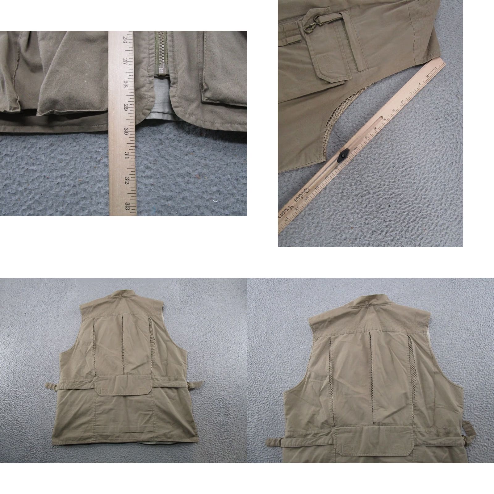 Vintage Cabela's Safari Vest Men XL Khaki Cargo Pockets Vented Fishing Hunting Gorpcore Size US XL / EU 56 / 4 - 8 Thumbnail