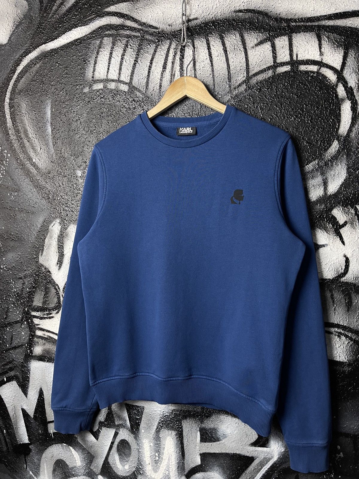 Karl Lagerfeld Karl Lagerfeld Blue Cotton Sweatshirt Men’s Size Small Size US S / EU 44-46 / 1 - 1 Thumbnail