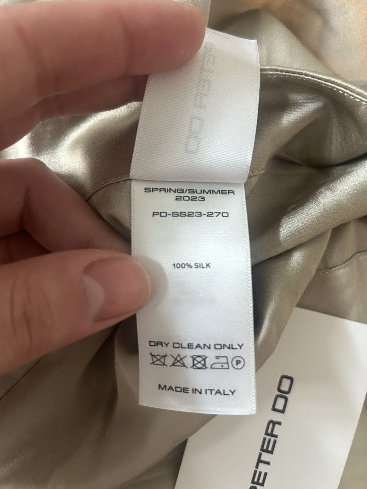Peter Do NWT! Silk Satin Mini skirt Size 28" / US 6 / IT 42 - 7 Thumbnail
