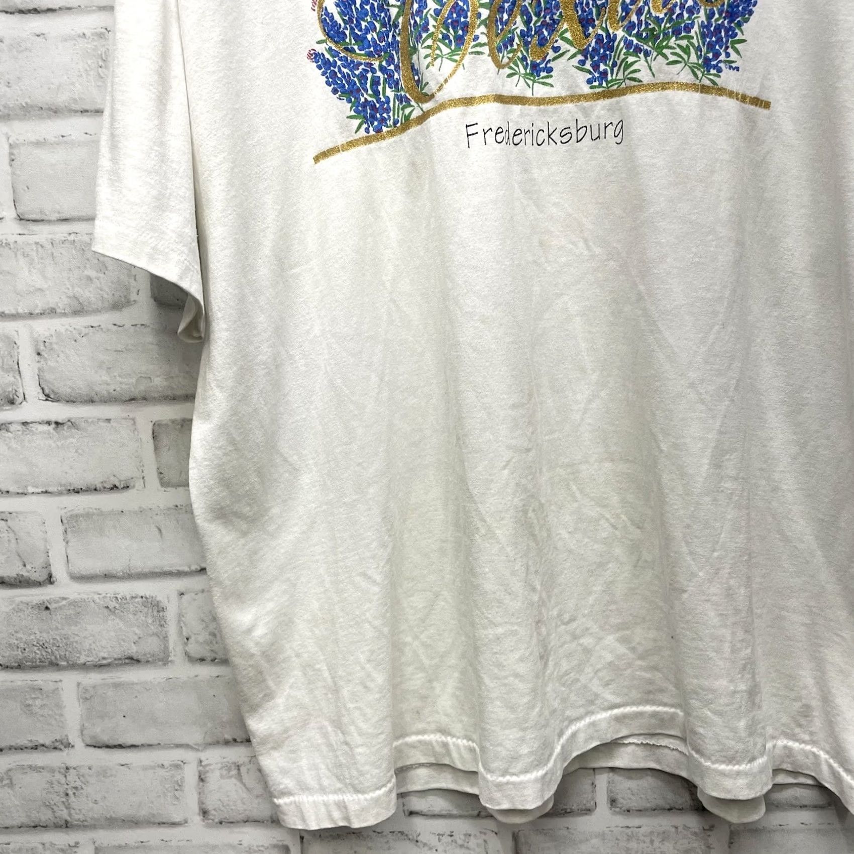 Vintage VINTAGE Sunshine Apparel Tee Shirt Mens L USA White Fredericksburg Texas Graphic Stitch Shirt Size US L / EU 52-54 / 3 - 3 Thumbnail