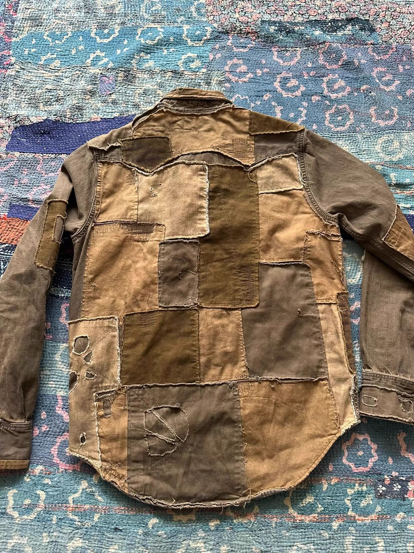 RRL Ralph Lauren RRL Patchwork Distressed Limited Shirt Size US S / EU 44-46 / 1 - 2 Thumbnail