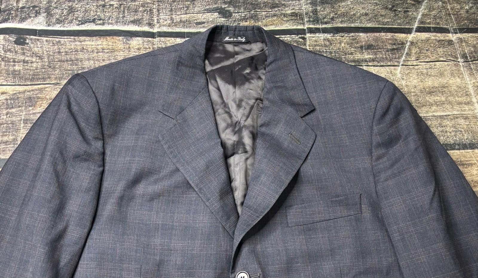Other Giorgio Valentini Blazer Men's 42L Lanificio Super 140s Wool Size 42L - 5 Thumbnail