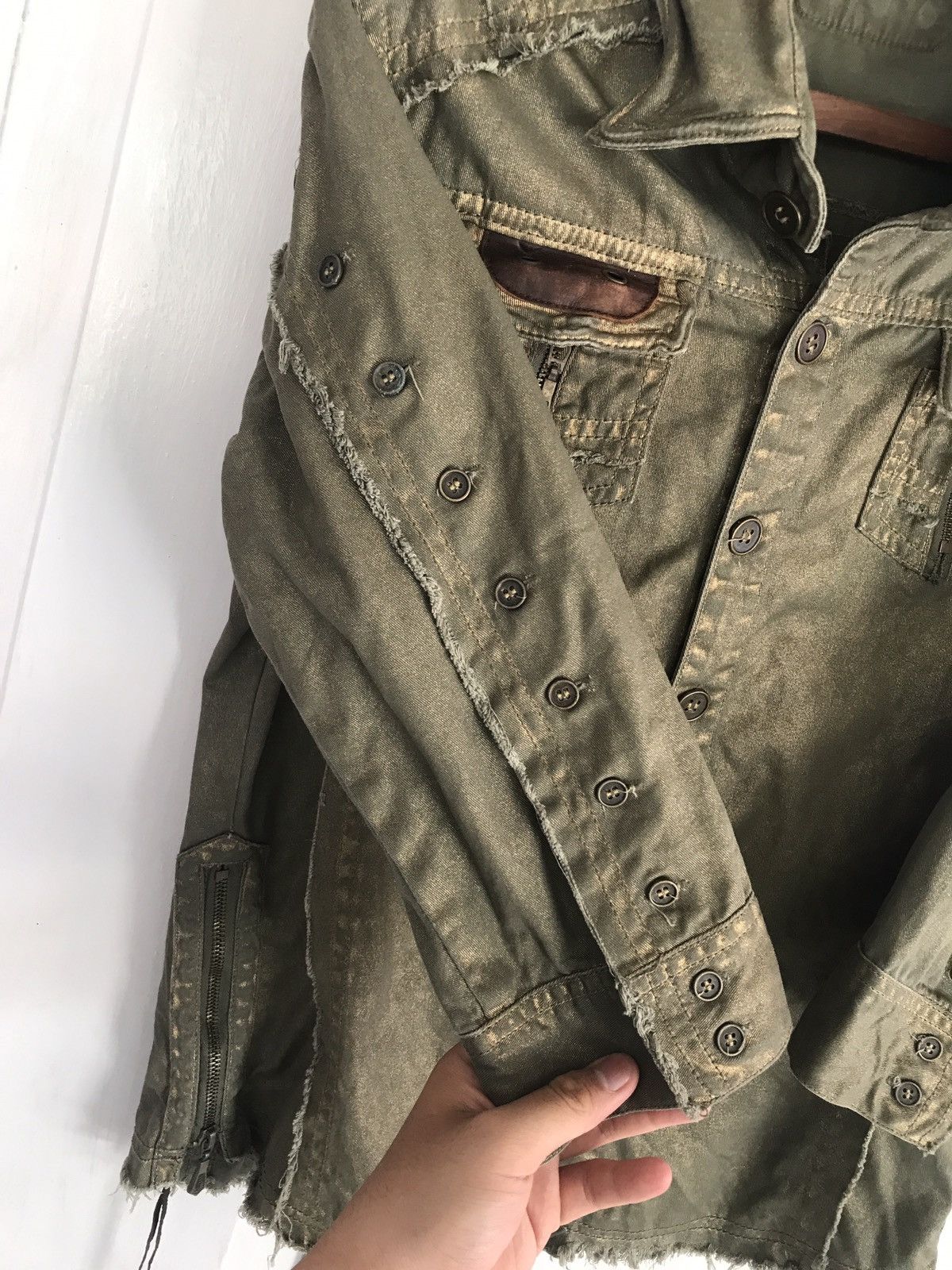 If Six Was Nine × Japanese Brand × Le Grande Bleu (L.G.B.) Midas Distressed Button Up Shirt Punk Seditionaries Size US S / EU 44-46 / 1 - 3 Thumbnail