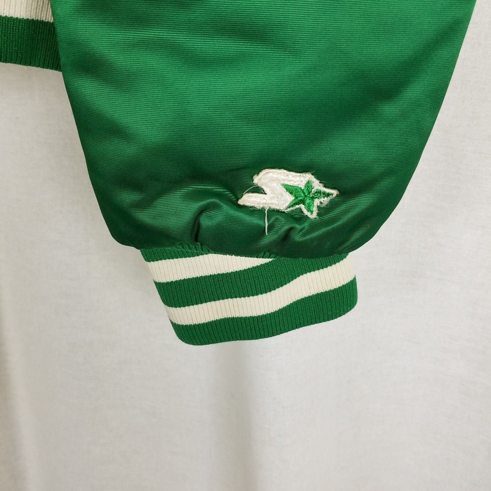 Vtg 80s Starter Boston Celtics Green Satin Basketball Jacket