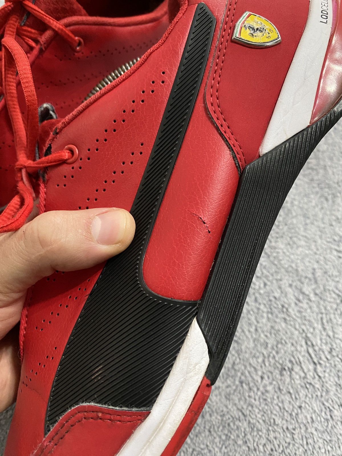 Ferrari × Puma Vintage Puma Ferrari leather sneakers Y2K style Size US 9.5 / EU 42-43 - 13 Thumbnail