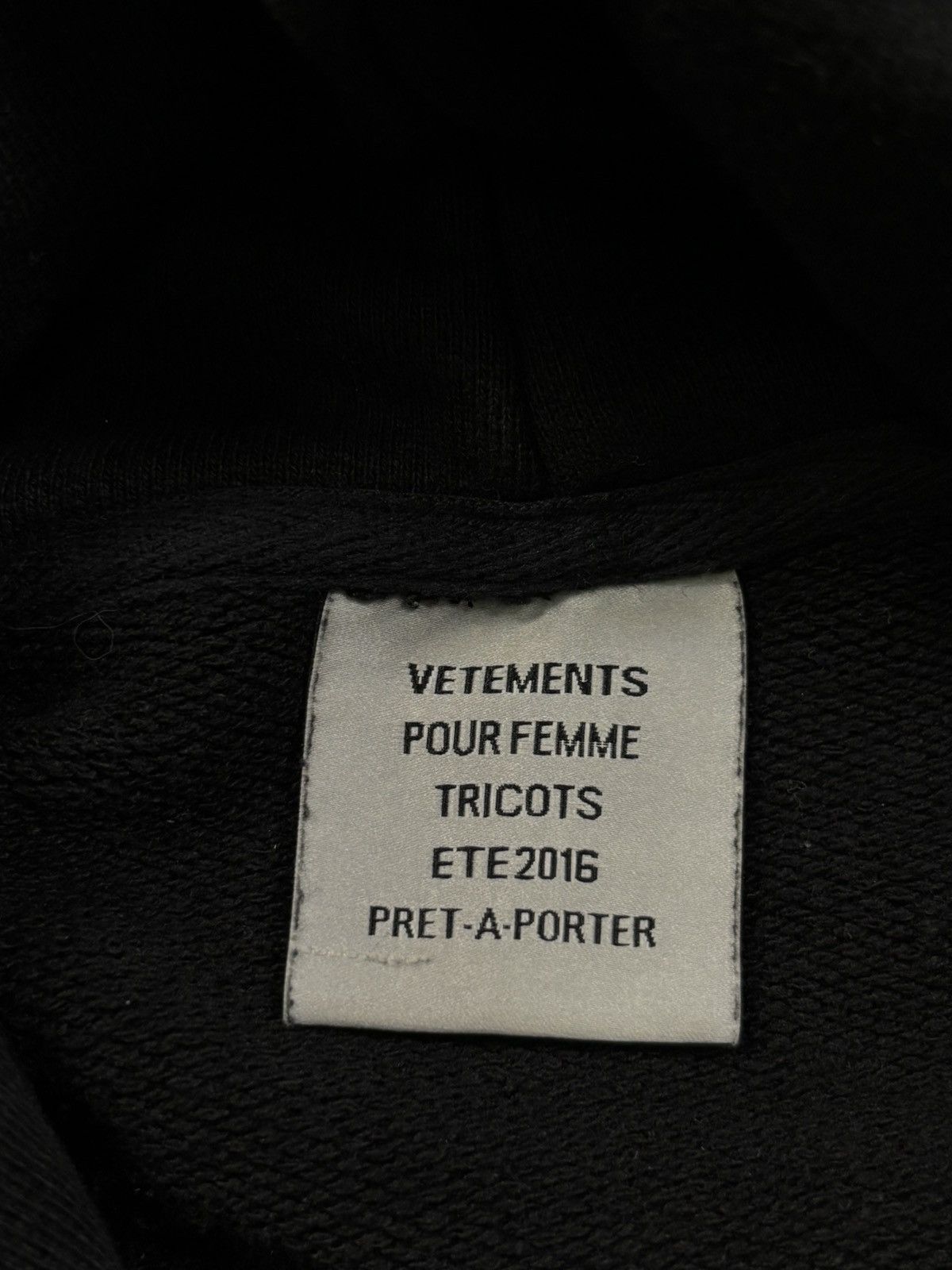 Vetements Vetements SS16 OG Definition Hoodie (2016) Size US S / EU 44-46 / 1 - 9 Thumbnail