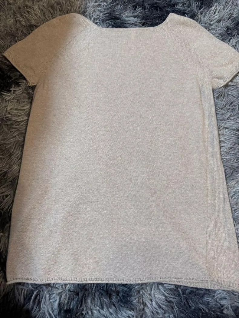 Loro Piana LORO PIANA Baby cashmere short sleeve sweater Size XS / US 0-2 / IT 36-38 - 2 Thumbnail