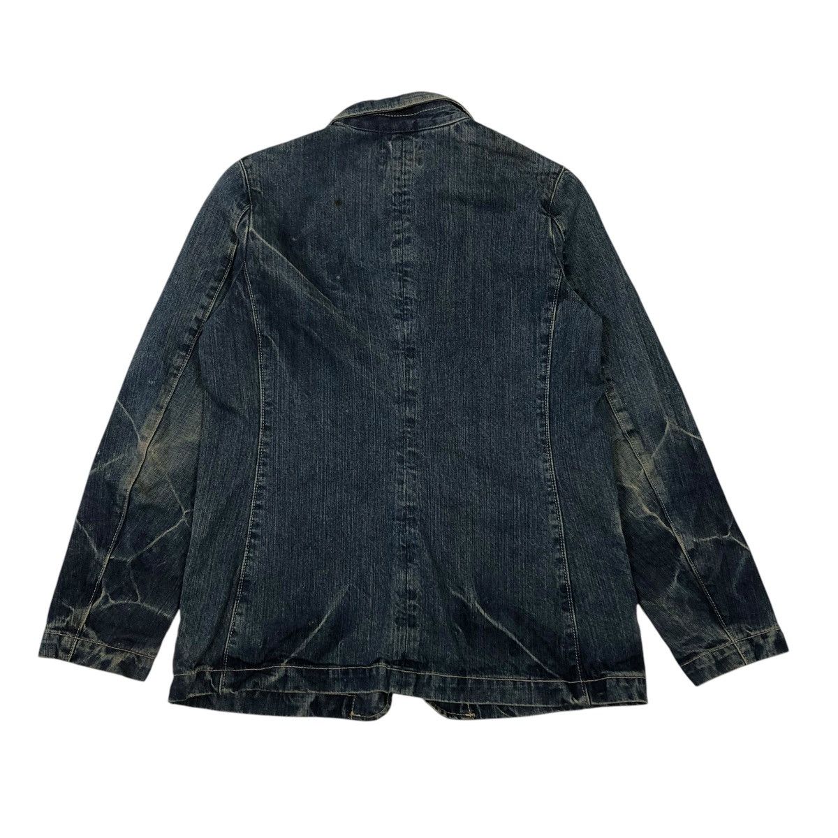 Japanese Brand 🔥VINTAGE CHORE DENIM JACKET BIKER DOMINGO ISSEY MIYAKE Size US S / EU 44-46 / 1 - 2 Thumbnail