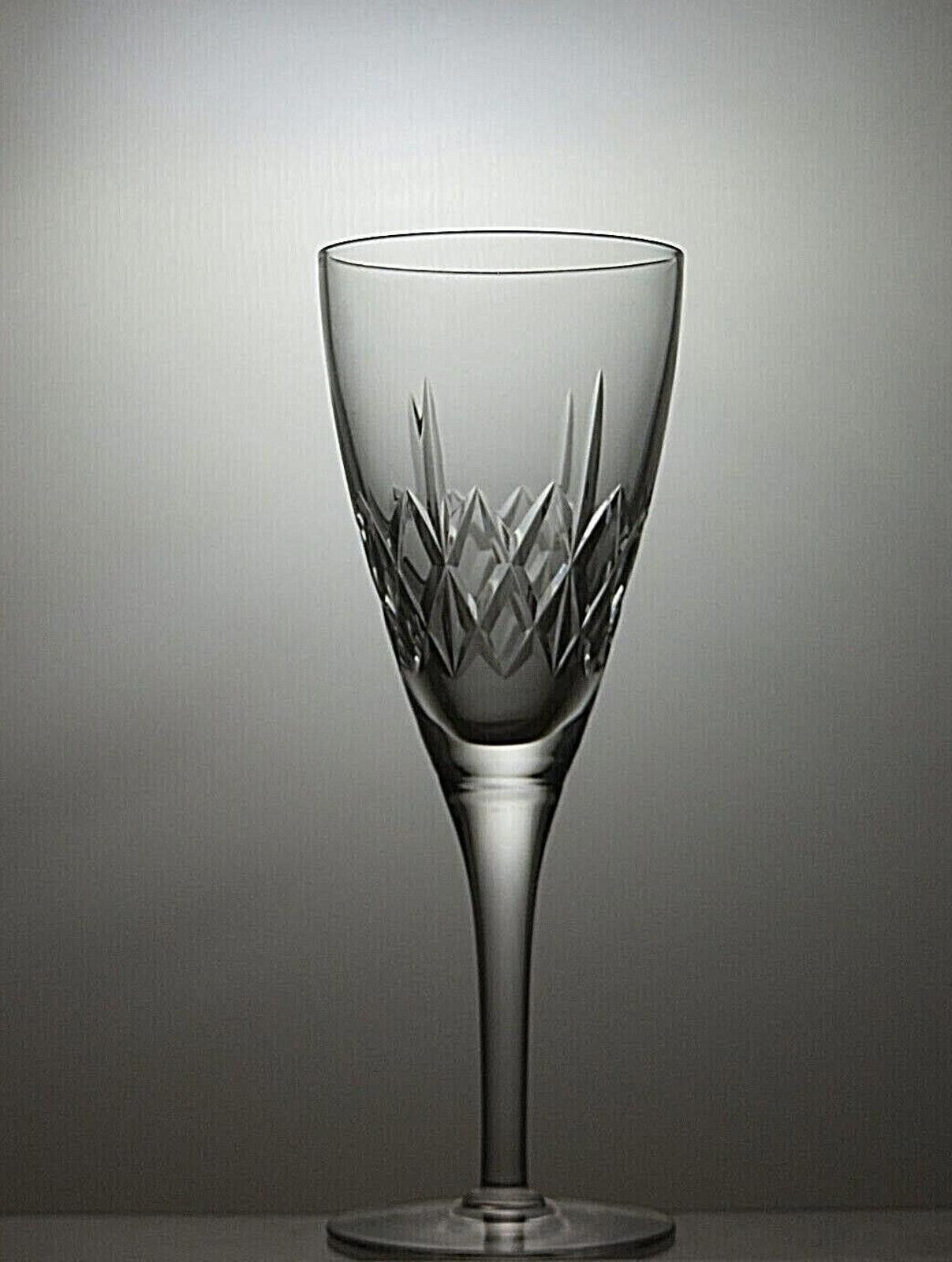 The Unbranded Brand Lead Crystal Cut Glass Set Of 2 Wine Glasses 7 1/2" Size ONE SIZE - 4 Thumbnail