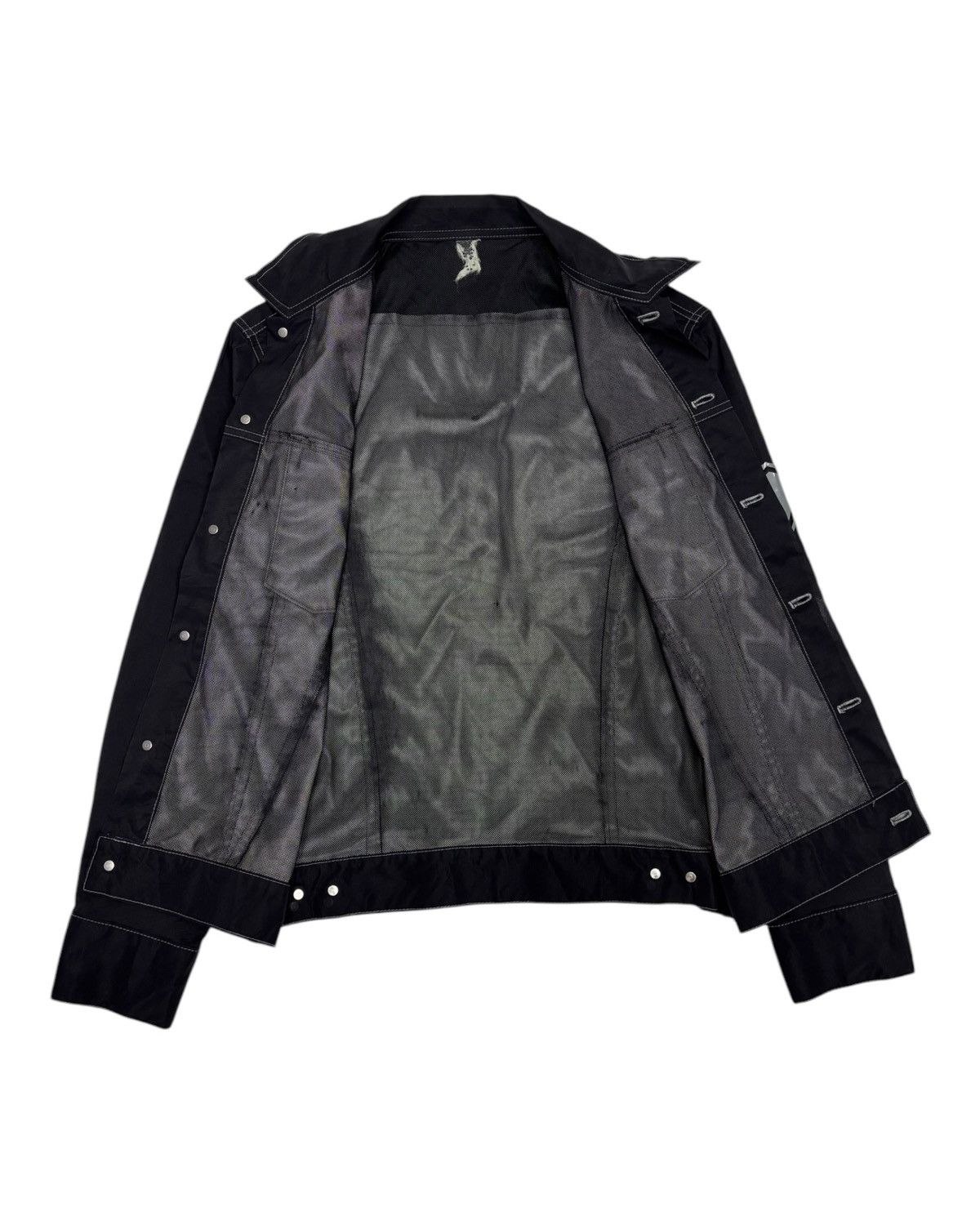 If Six Was Nine × Levi's 🔥RARE LEVIS FLU BLACK NYLON TRUCKER JACKET Size US M / EU 48-50 / 2 - 4 Thumbnail